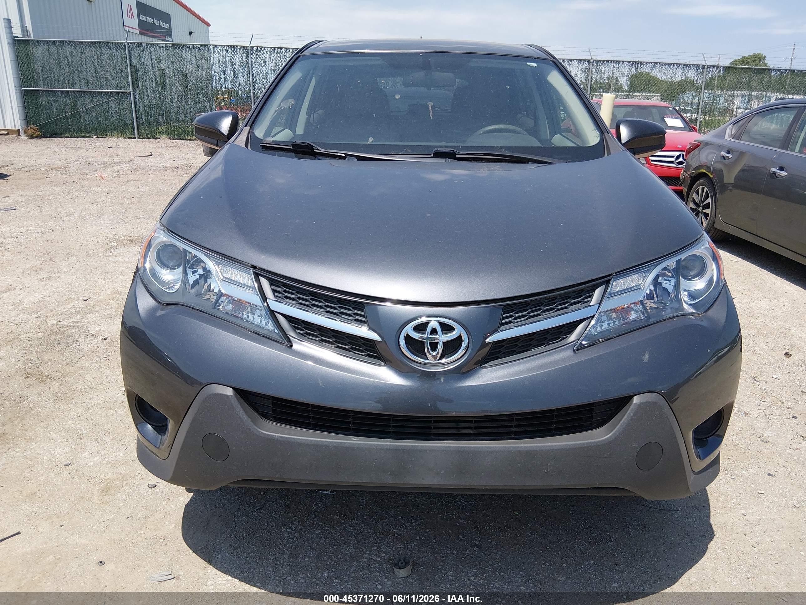 2013 Toyota Rav4 Le Серый vin: 2T3ZFREV4DW037410