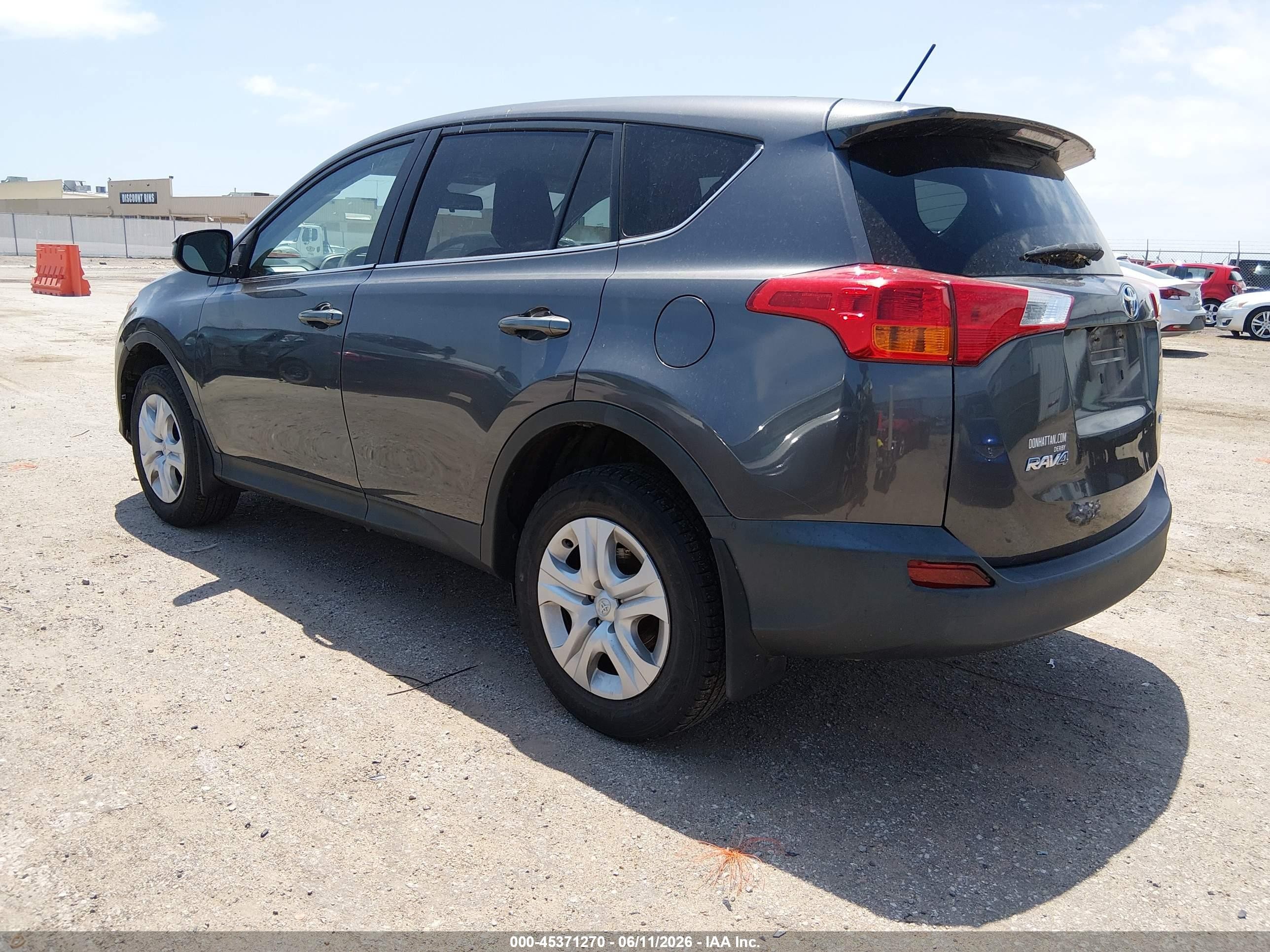 2013 Toyota Rav4 Le Серый vin: 2T3ZFREV4DW037410