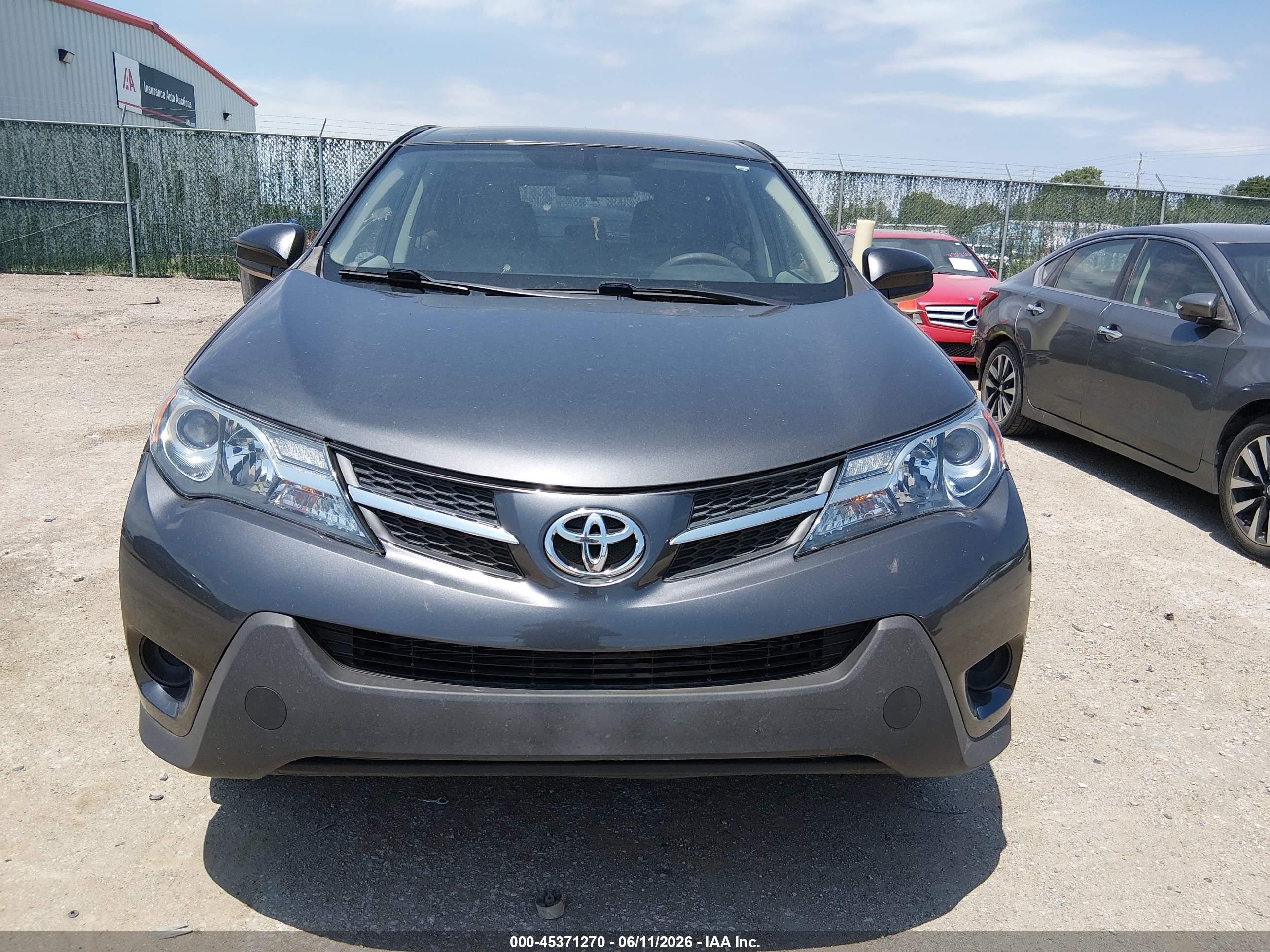 2013 Toyota Rav4 Le Серый vin: 2T3ZFREV4DW037410