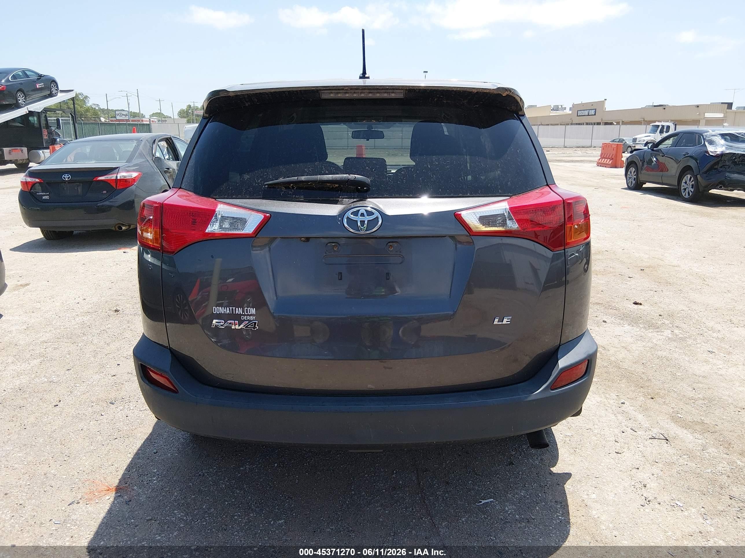 2013 Toyota Rav4 Le Серый vin: 2T3ZFREV4DW037410