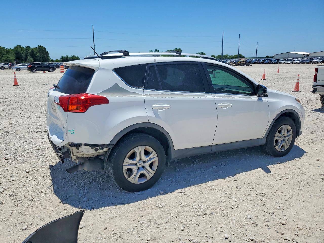 2013 Toyota Rav4 Le White vin: 2T3ZFREV4DW050528