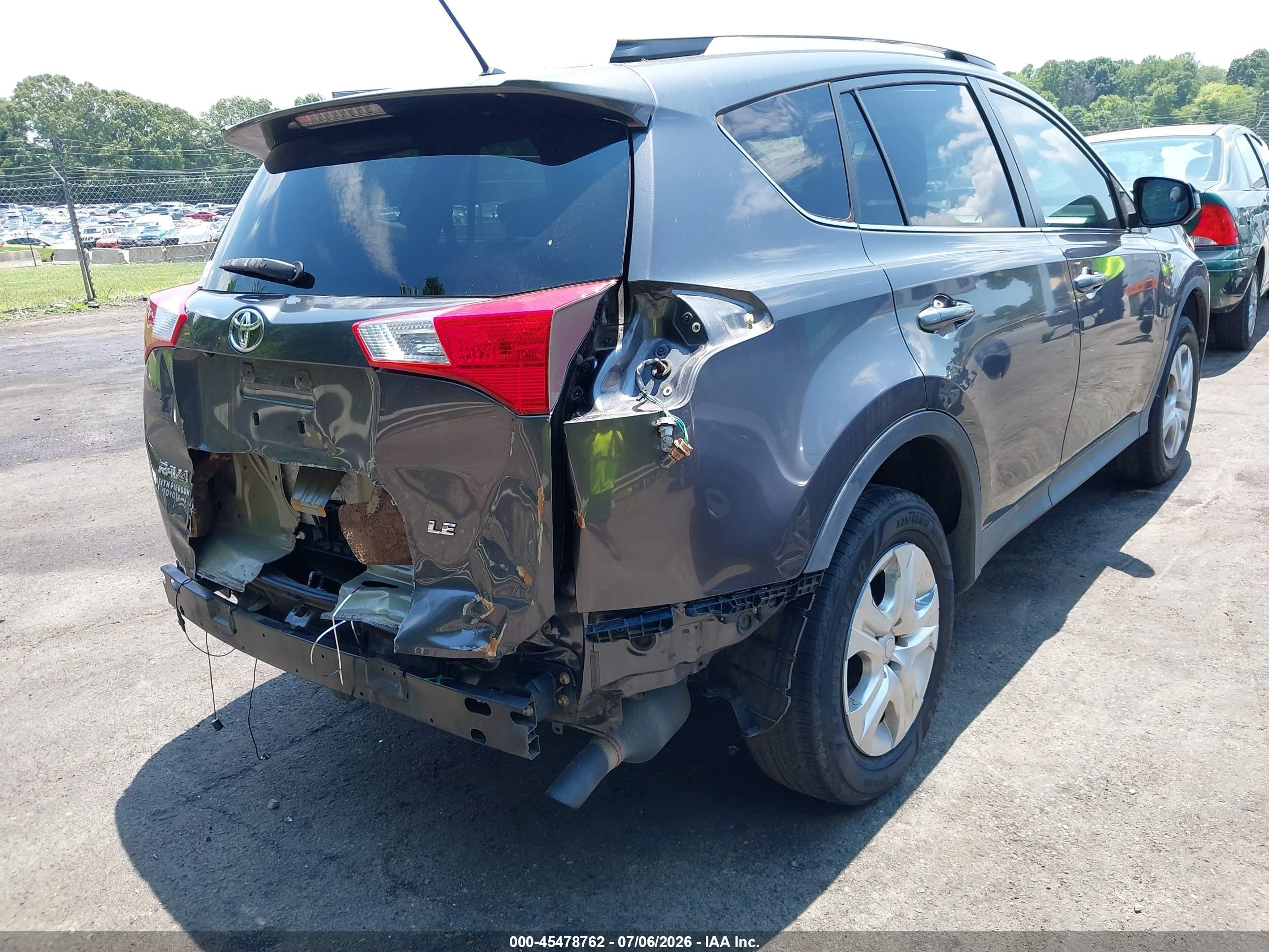 2014 Toyota Rav4 Le Gray vin: 2T3ZFREV4EW081263