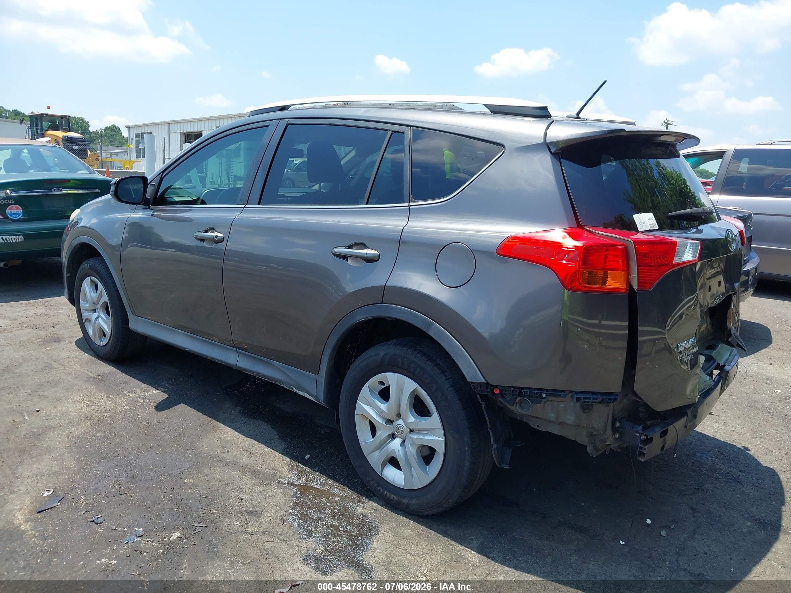 2014 Toyota Rav4 Le Gray vin: 2T3ZFREV4EW081263