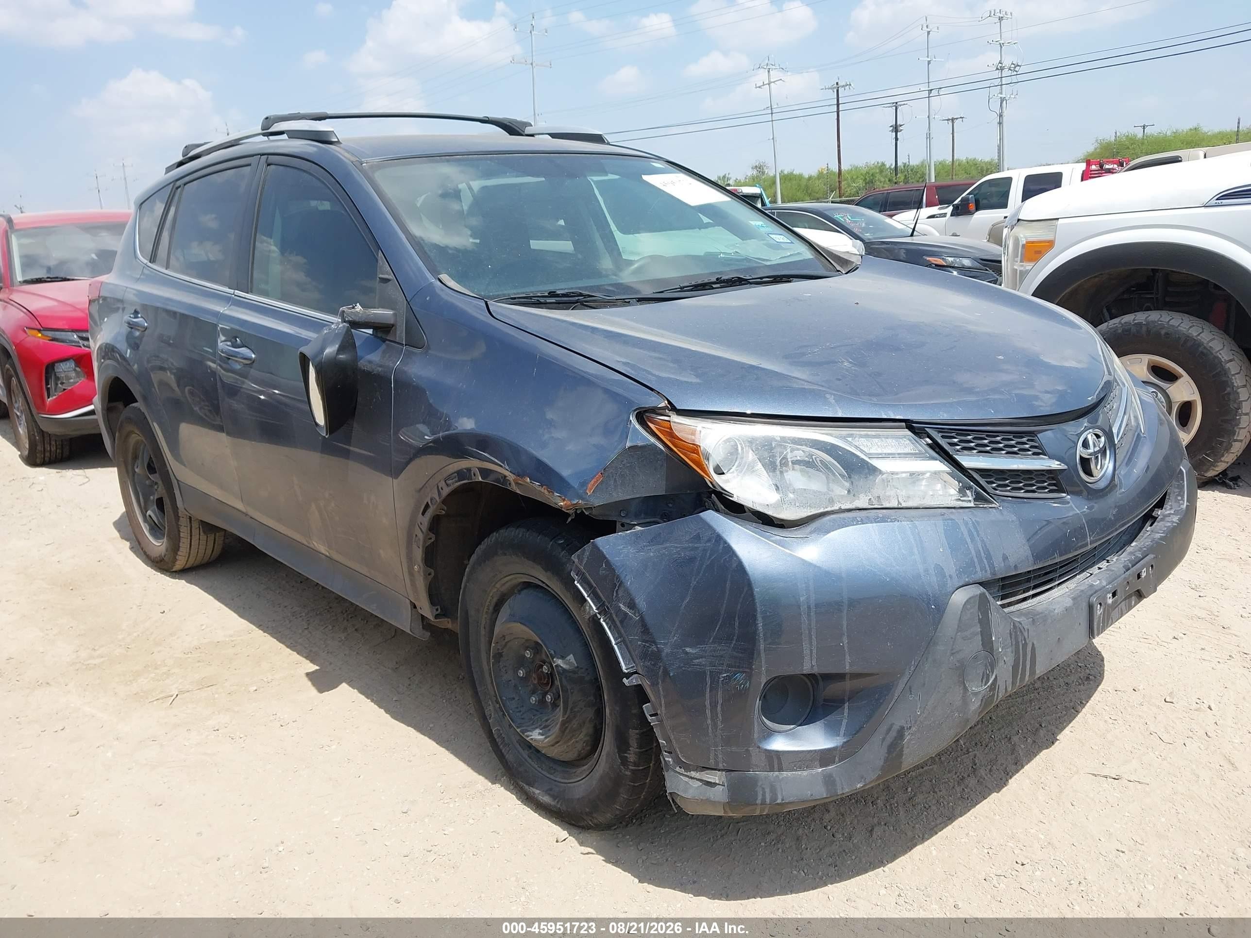 2014 Toyota Rav4 Le Light Blue vin: 2T3ZFREV4EW111314