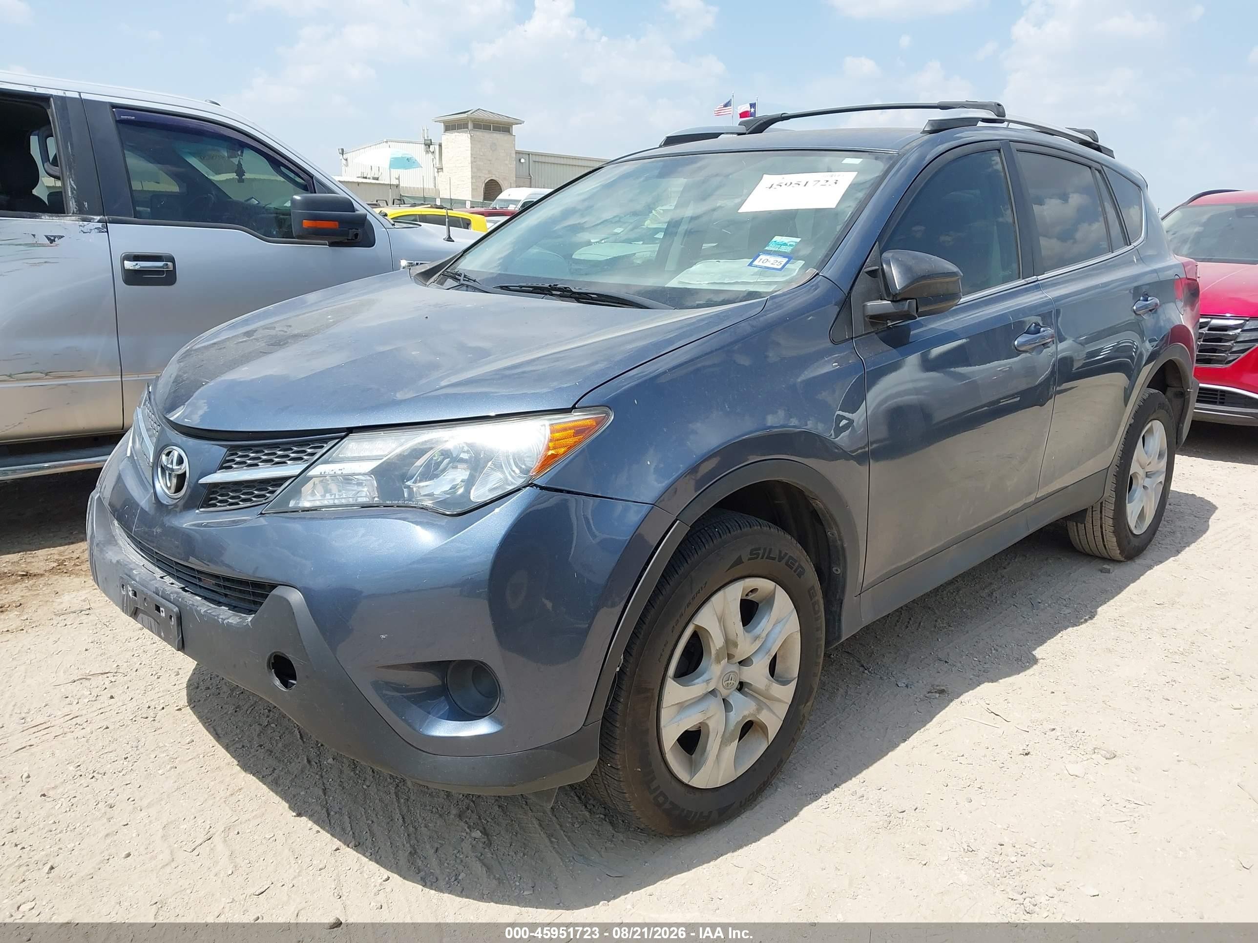 2014 Toyota Rav4 Le Light Blue vin: 2T3ZFREV4EW111314