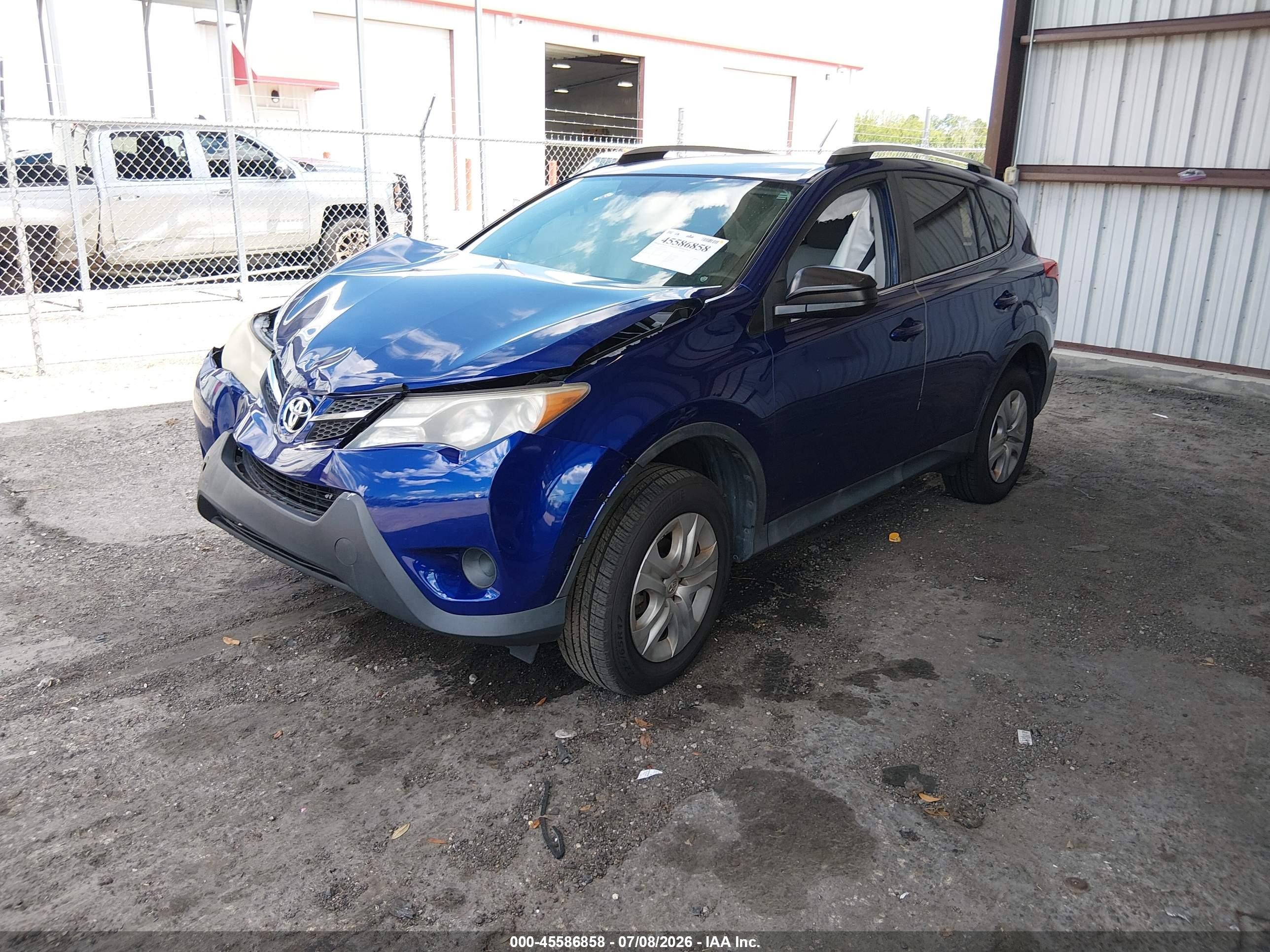 2015 Toyota Rav4 Le Blue vin: 2T3ZFREV4FW233365