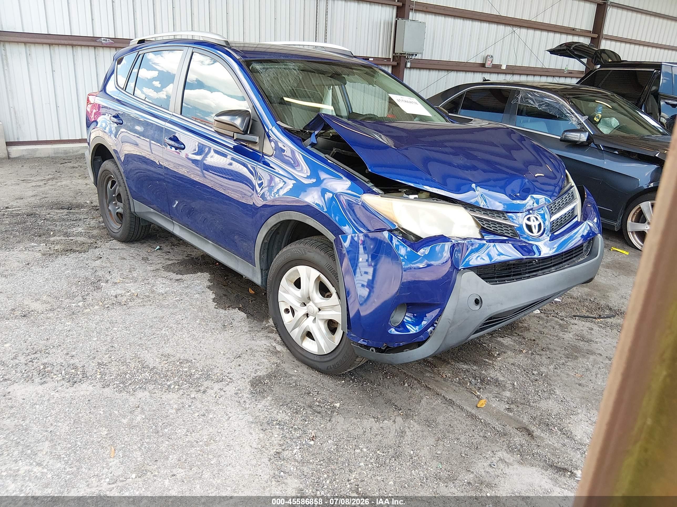 2015 Toyota Rav4 Le Blue vin: 2T3ZFREV4FW233365