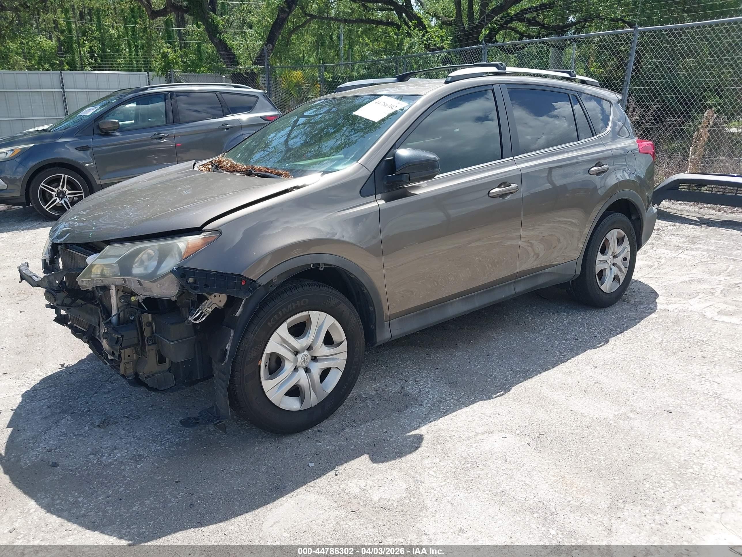 2013 Toyota Rav4 Le Gray vin: 2T3ZFREV5DW013343