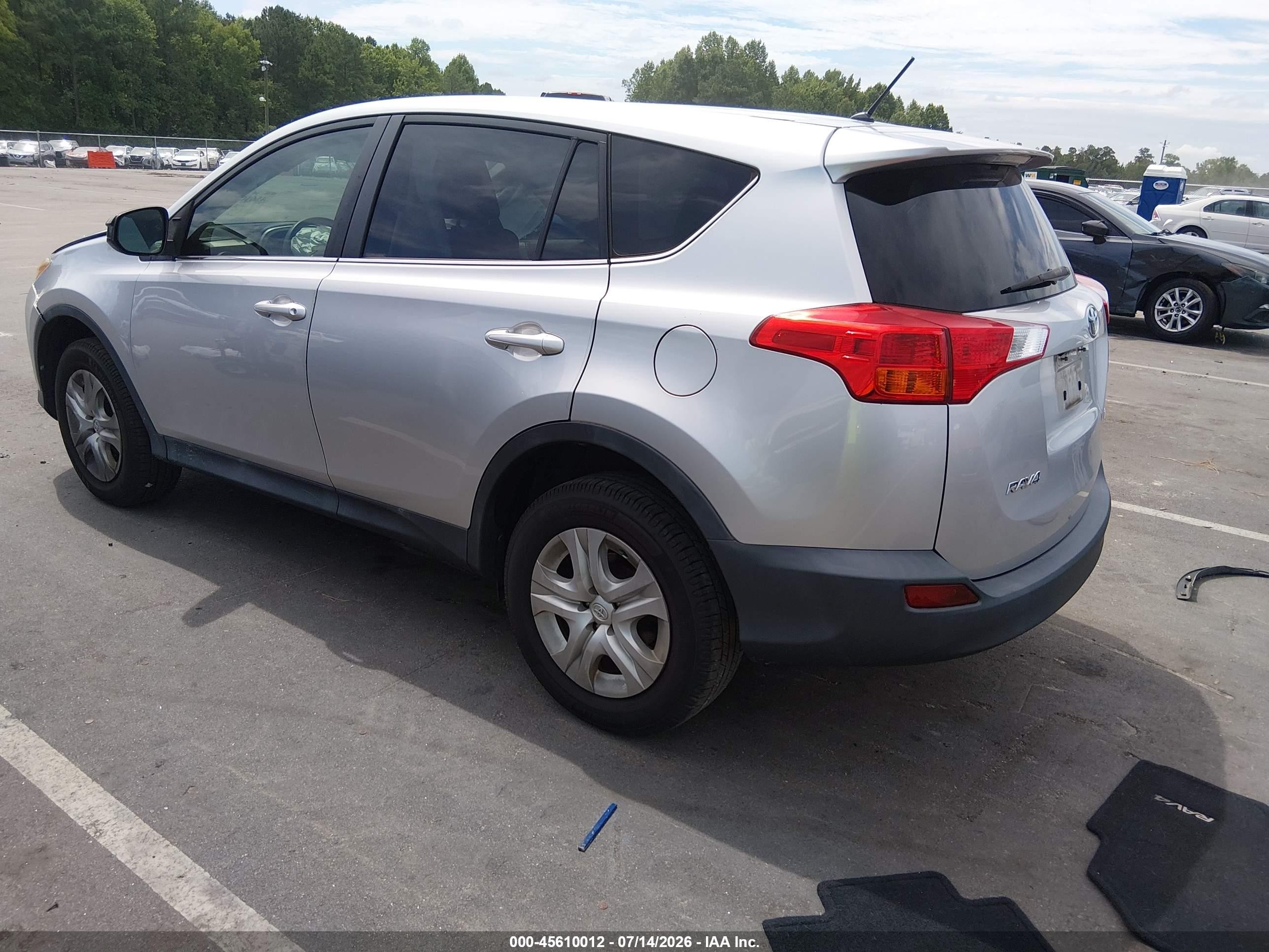 2014 Toyota Rav4 Le Silver vin: 2T3ZFREV5EW101231