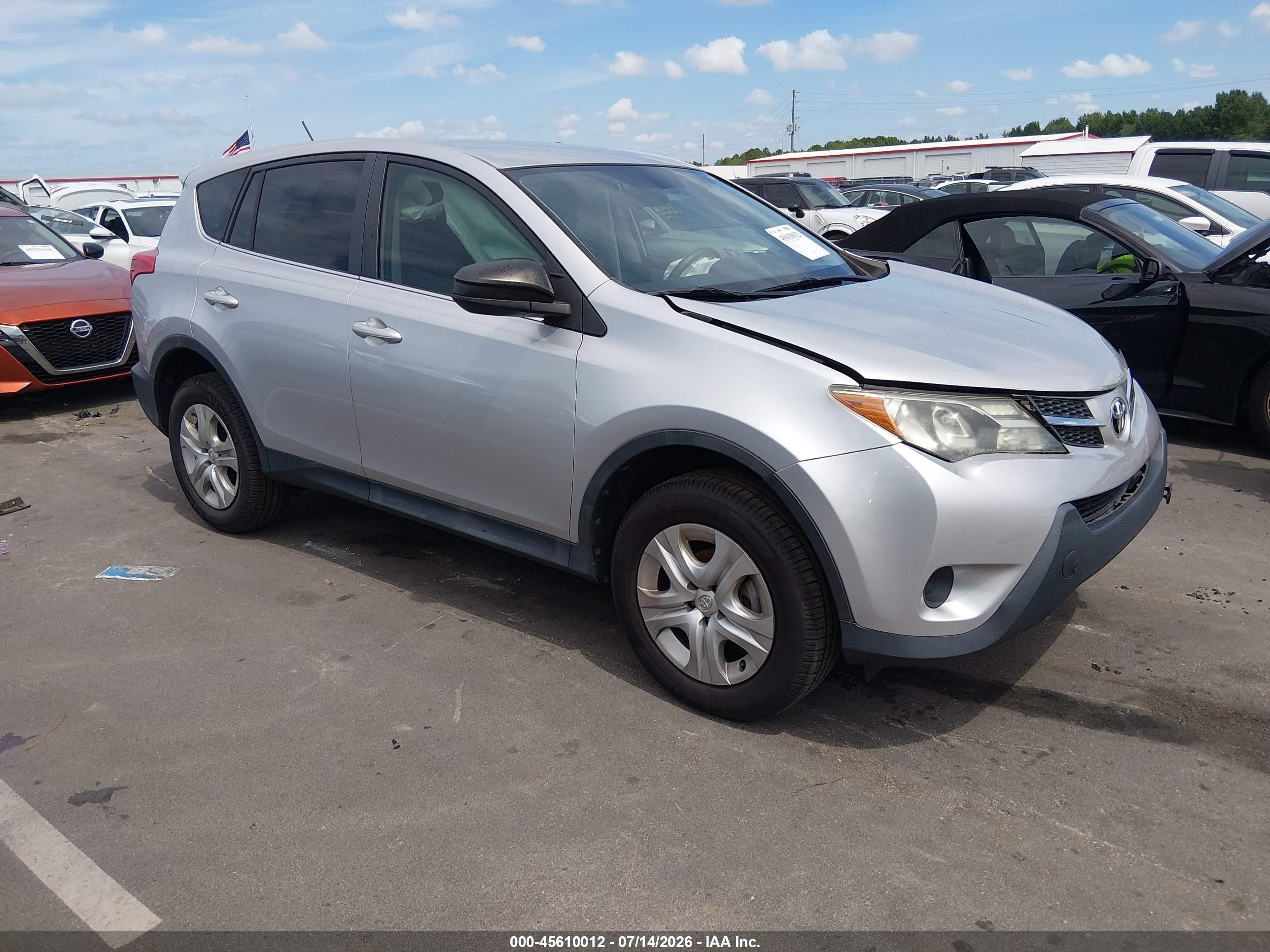 2014 Toyota Rav4 Le Silver vin: 2T3ZFREV5EW101231