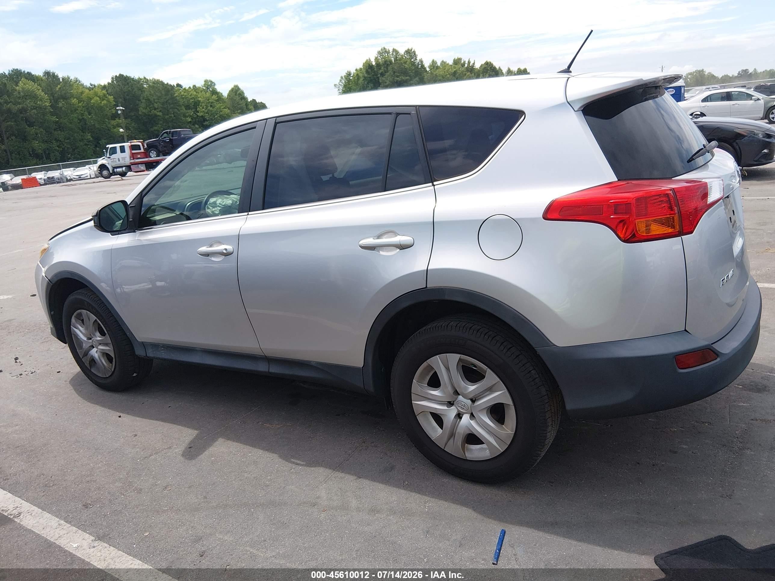 2014 Toyota Rav4 Le Silver vin: 2T3ZFREV5EW101231