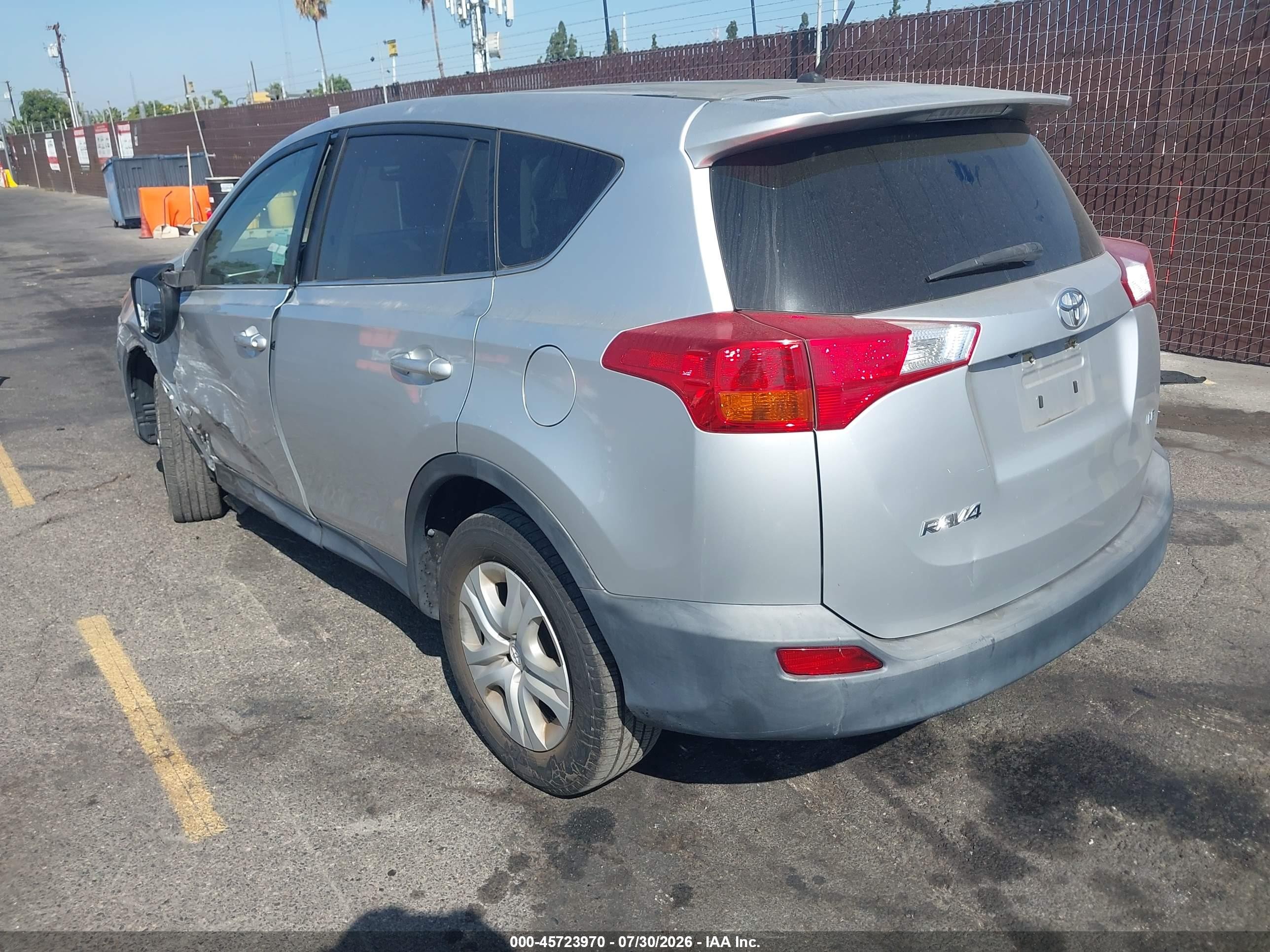 2014 Toyota Rav4 Le Silver vin: 2T3ZFREV5EW120149