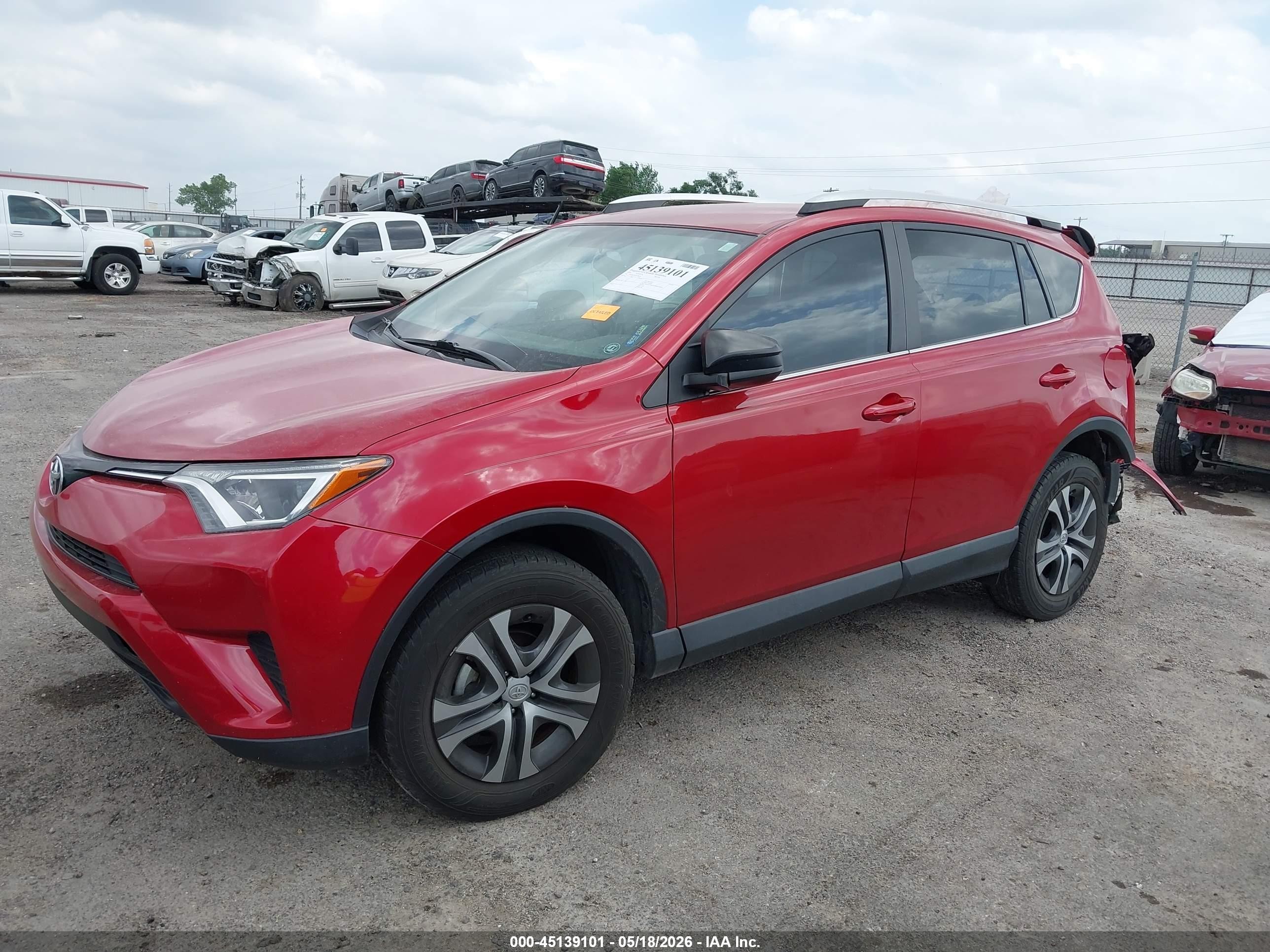 2016 Toyota Rav4 Le Red vin: 2T3ZFREV5GW280521