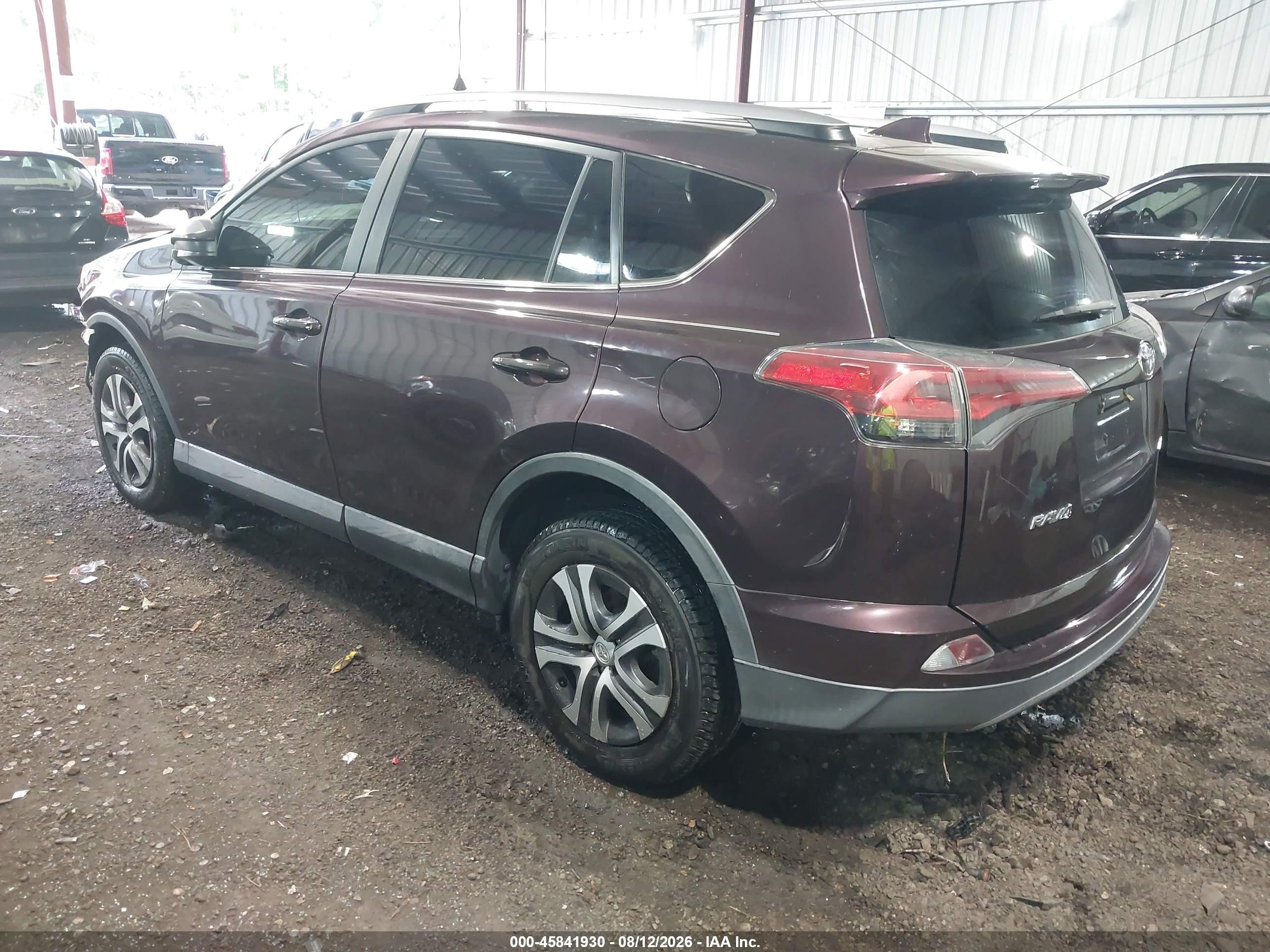2017 Toyota Rav4 Le Purple vin: 2T3ZFREV5HW368468