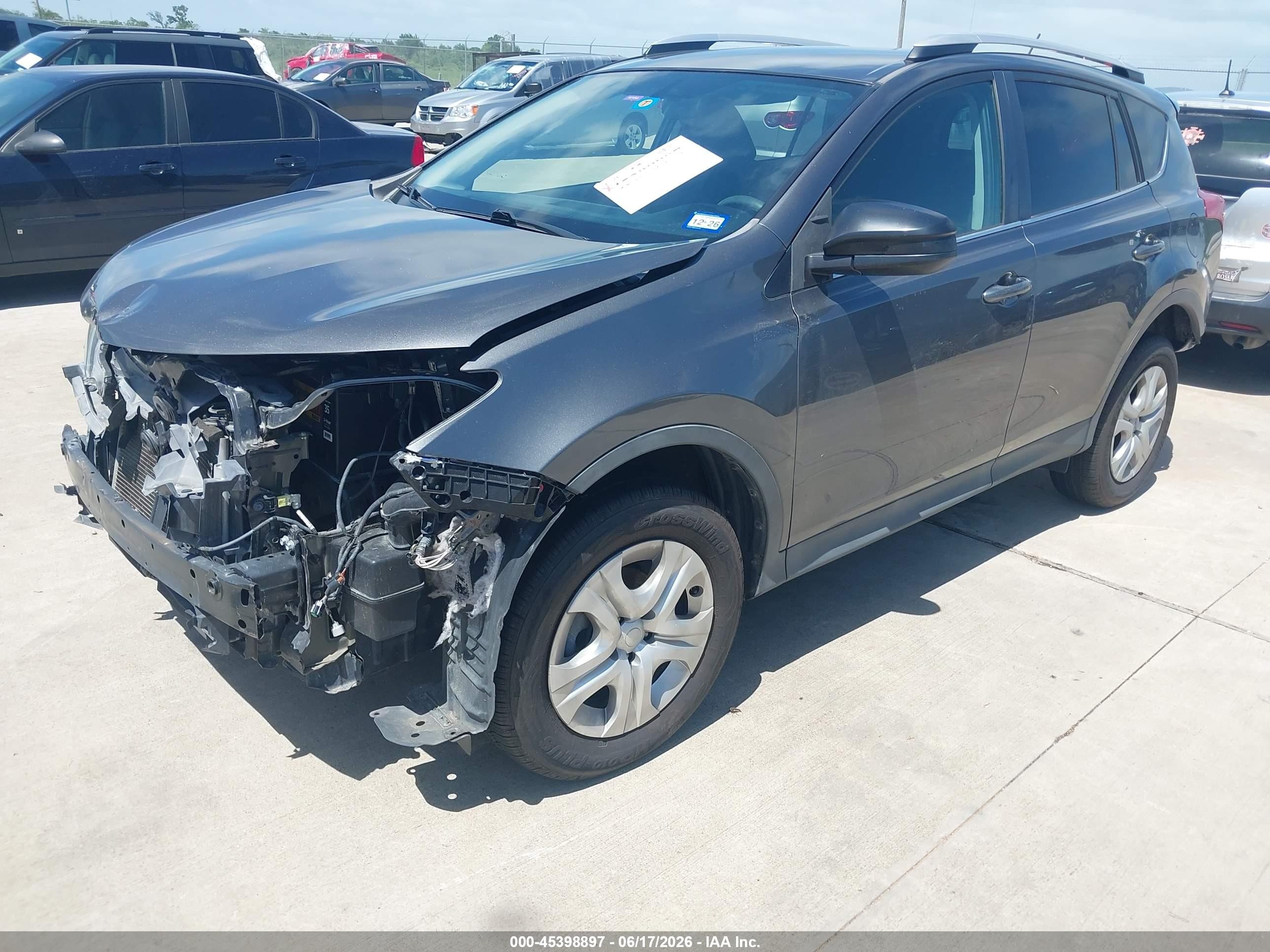 2014 Toyota Rav4 Le Gray vin: 2T3ZFREV6EW084147