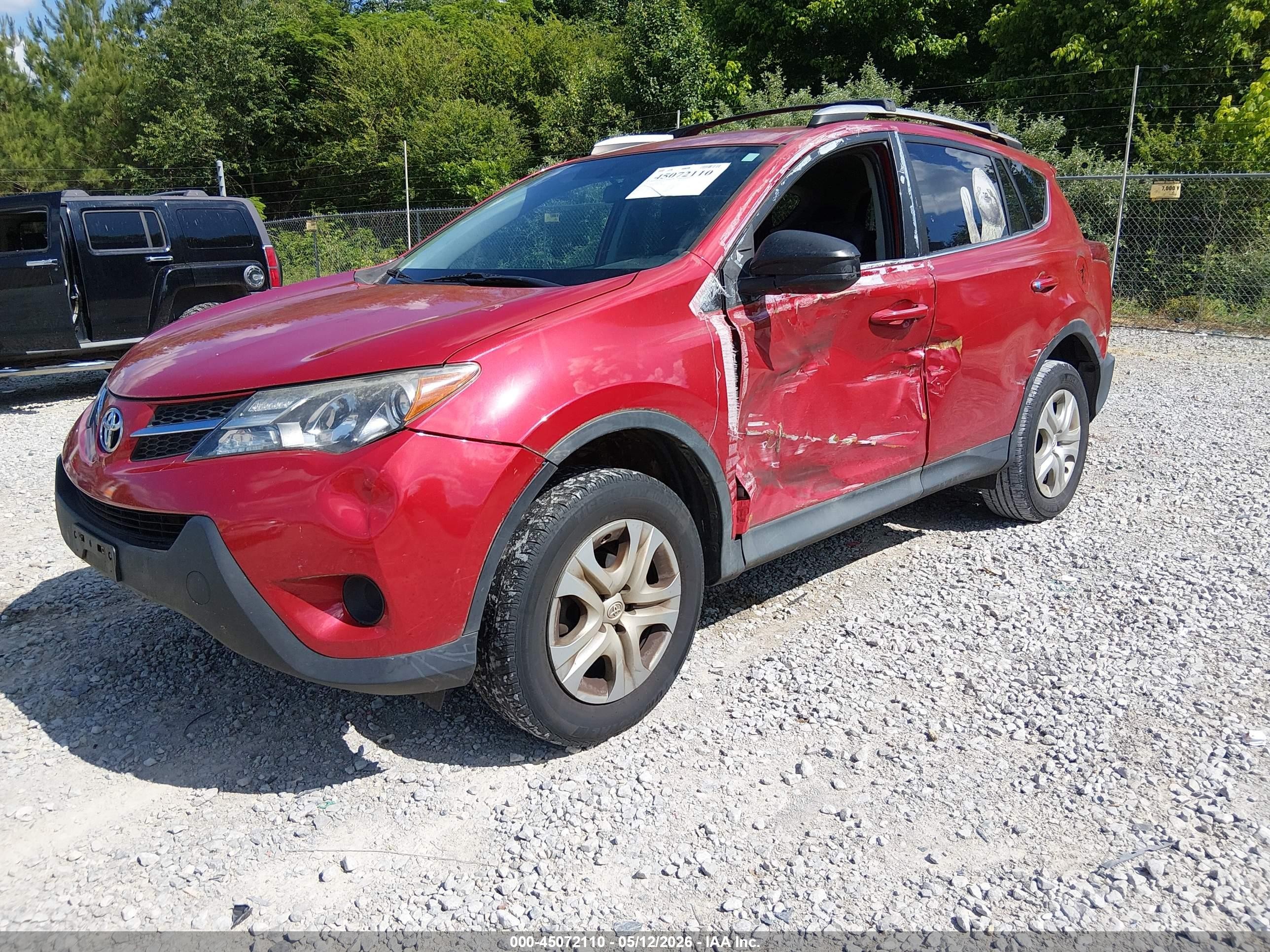 2014 Toyota Rav4 Le Red vin: 2T3ZFREV6EW110827