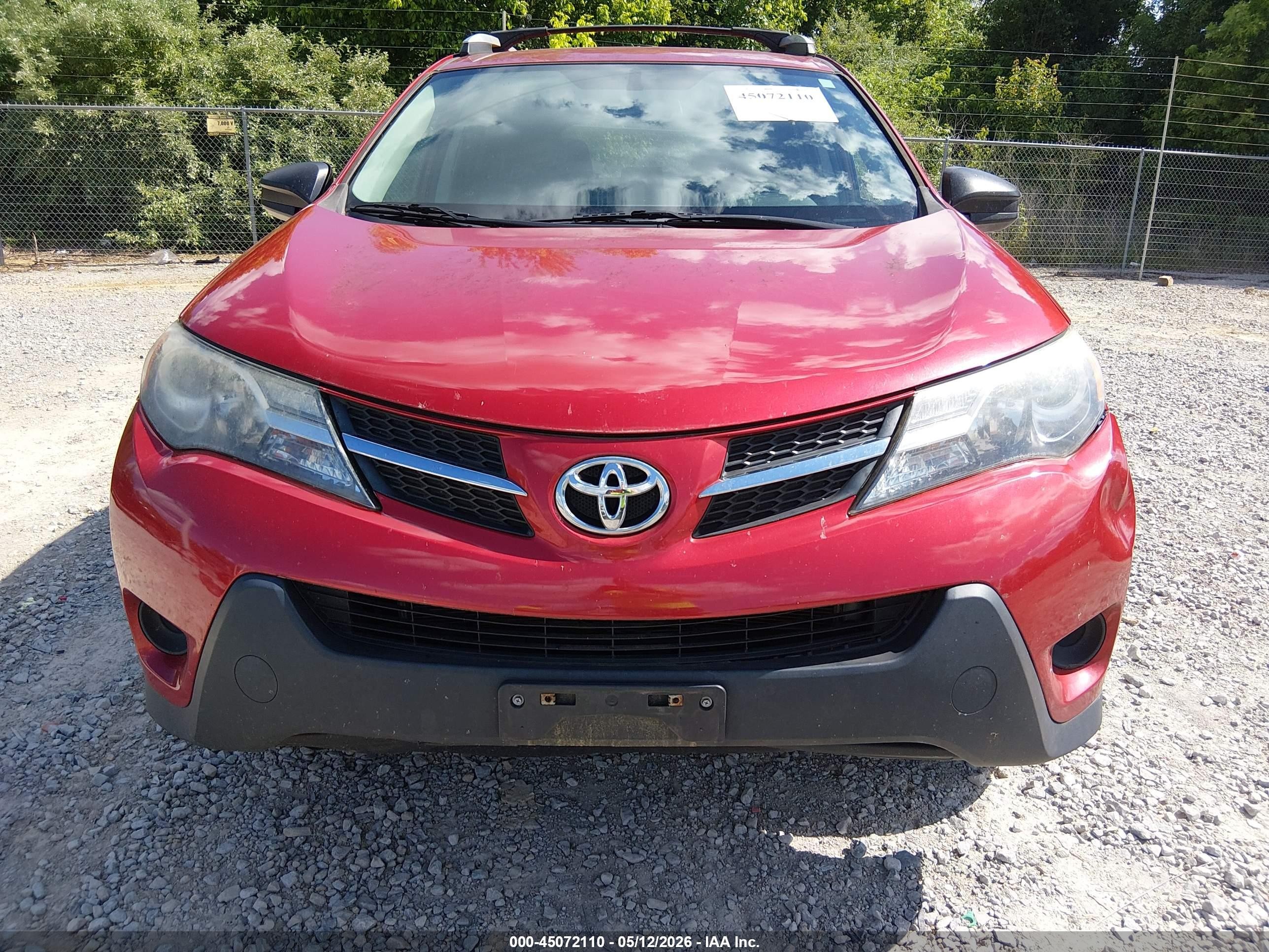 2014 Toyota Rav4 Le Red vin: 2T3ZFREV6EW110827