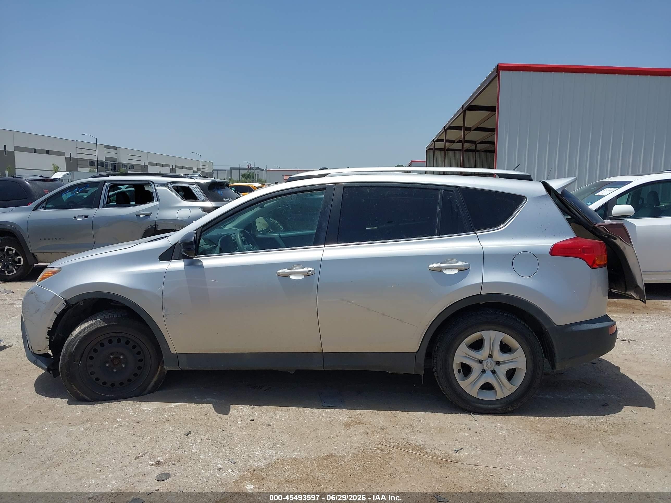 2014 Toyota Rav4 Le Silver vin: 2T3ZFREV6EW114165