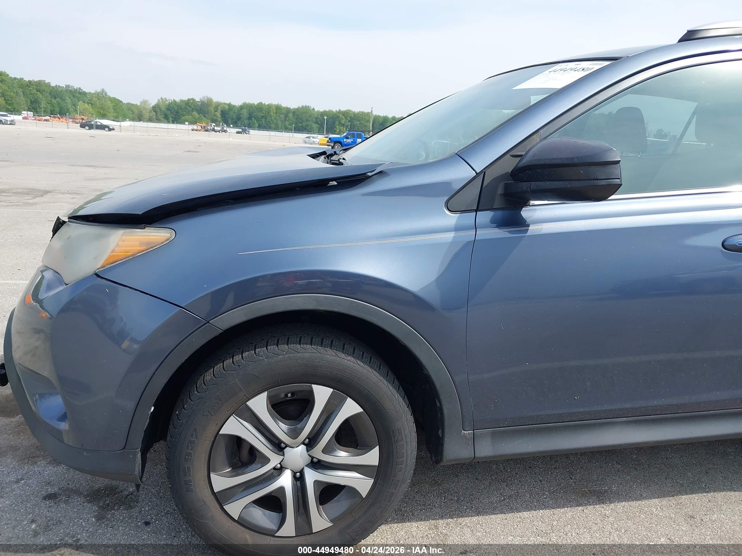 2013 Toyota Rav4 Le Blue vin: 2T3ZFREV7DW070806