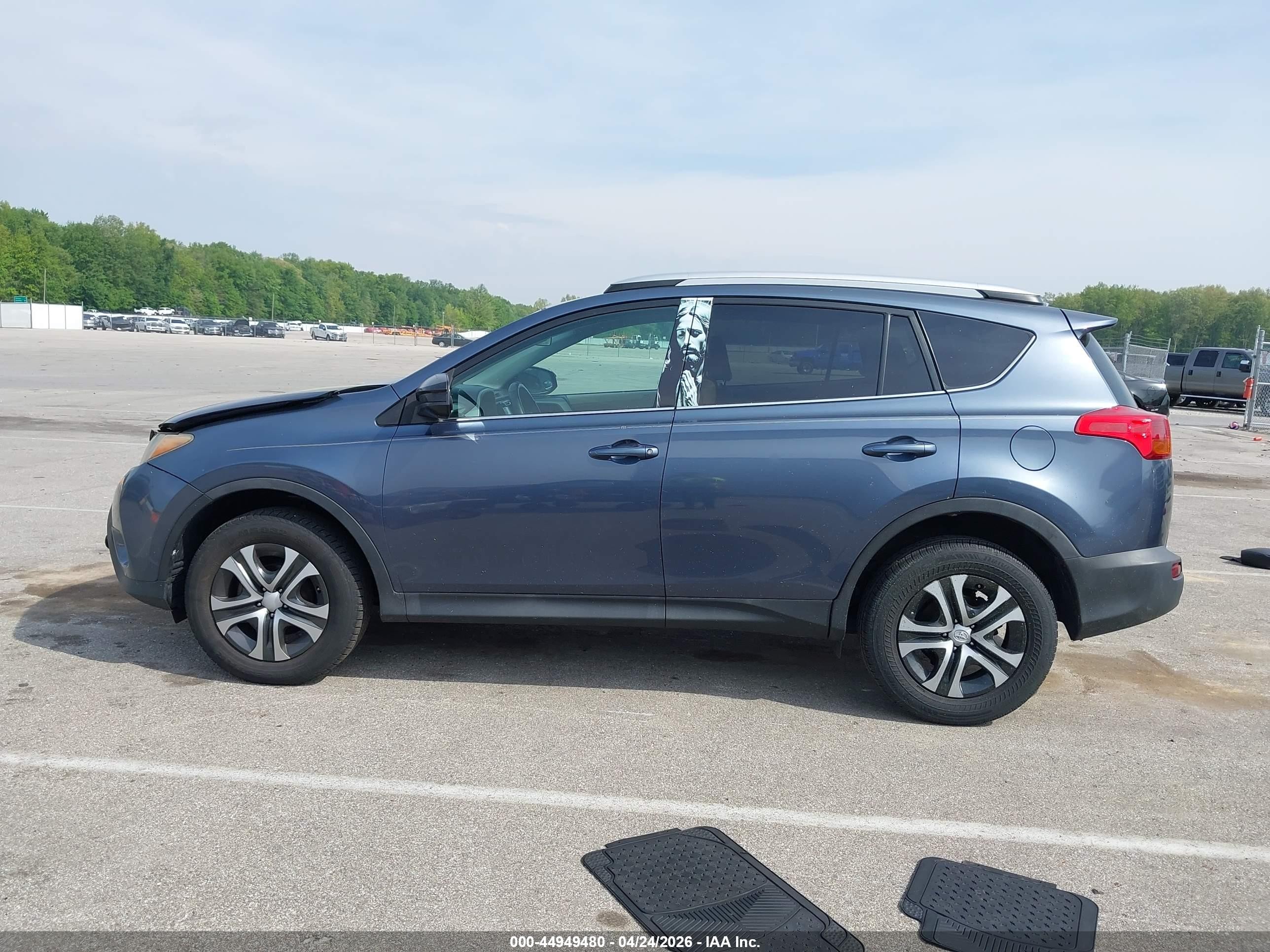 2013 Toyota Rav4 Le Blue vin: 2T3ZFREV7DW070806