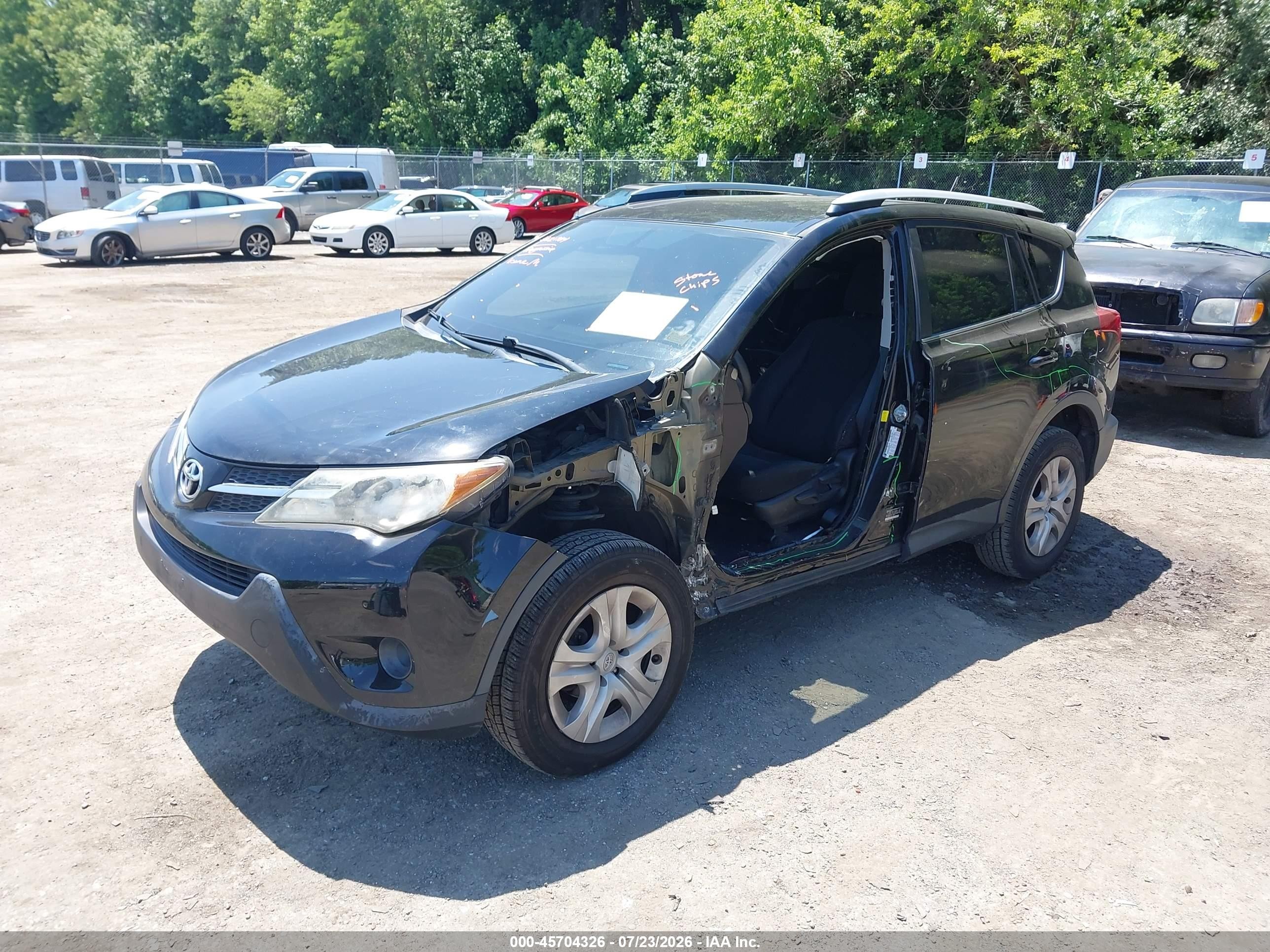 2015 Toyota Rav4 Le Black vin: 2T3ZFREV7FW136225