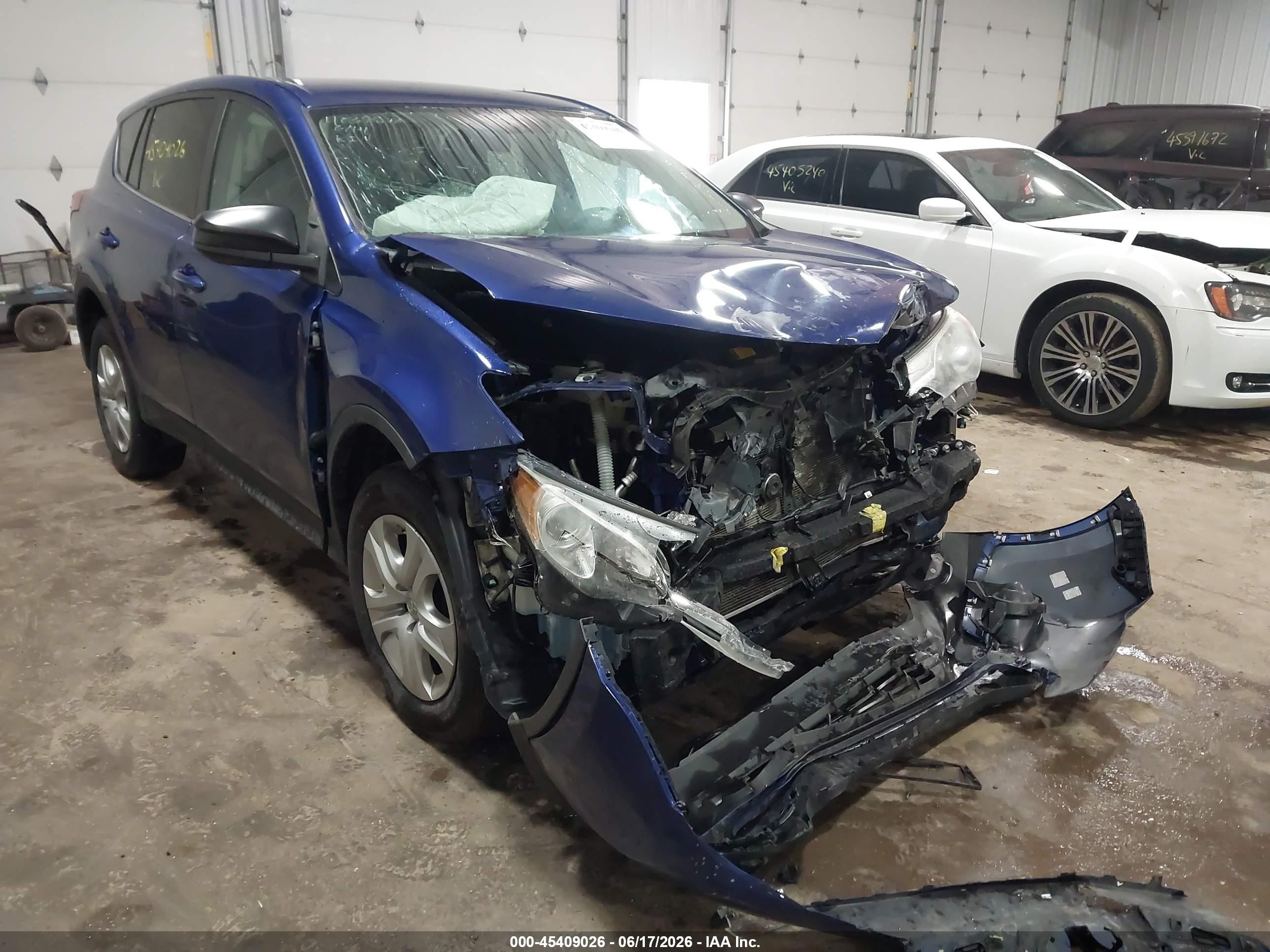 2015 Toyota Rav4 Le Синий vin: 2T3ZFREV7FW178734