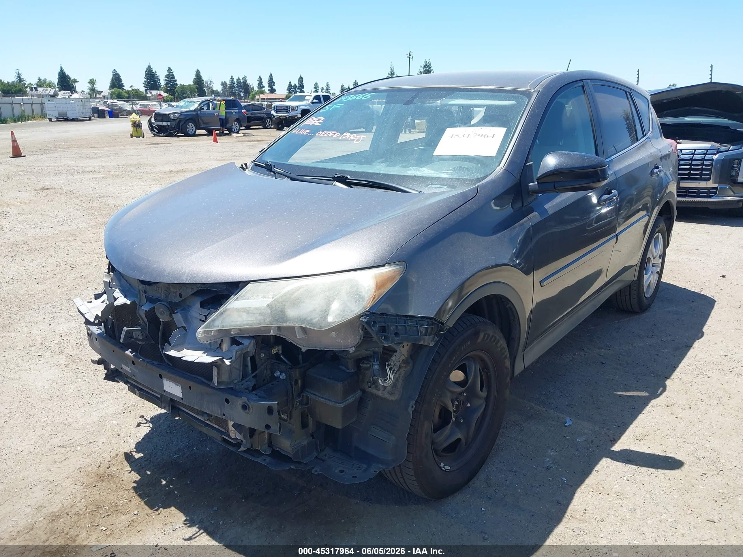 2013 Toyota Rav4 Le Gray vin: 2T3ZFREV8DW005463