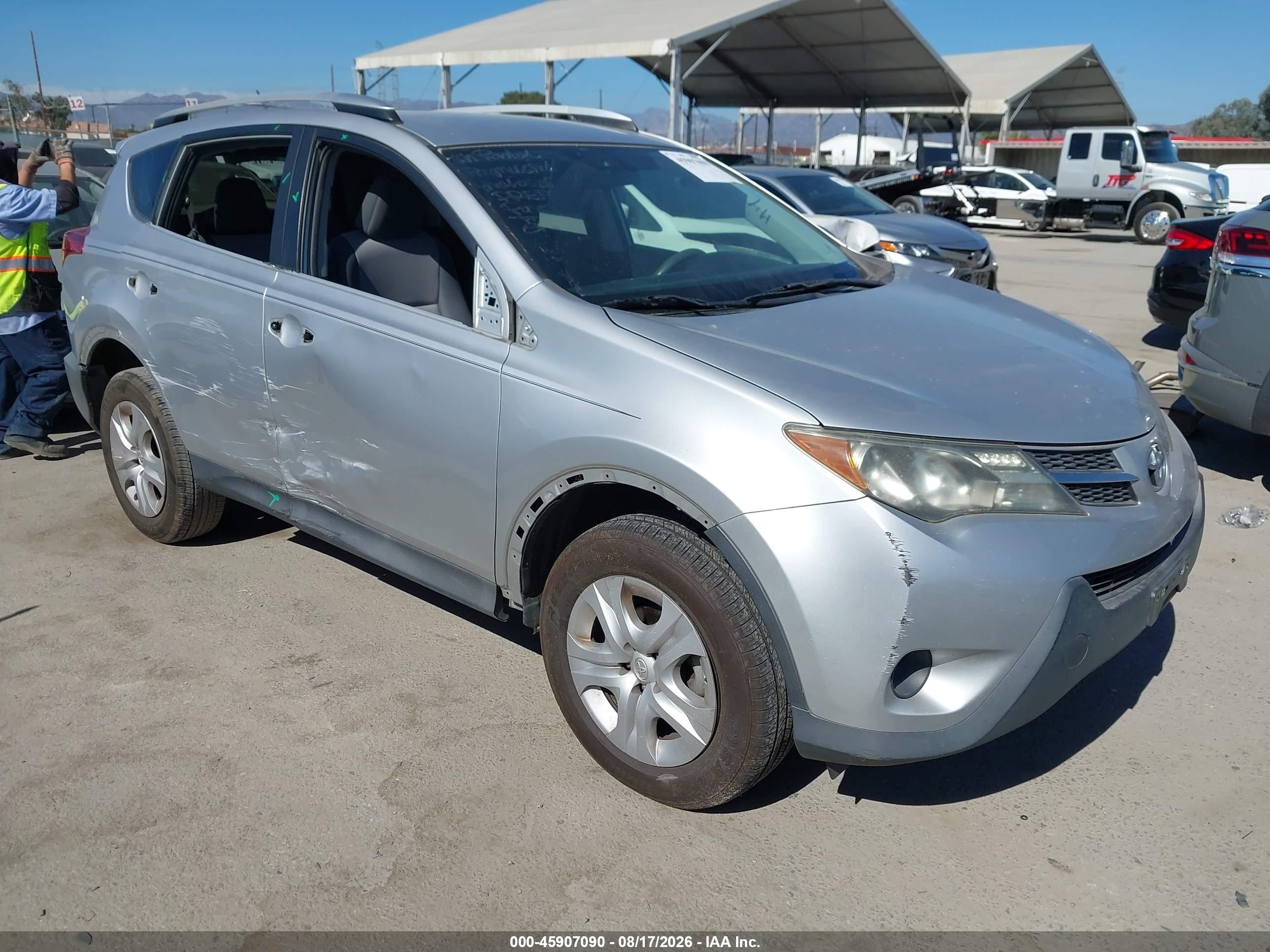 2013 Toyota Rav4 Le Серебряный vin: 2T3ZFREV8DW005754