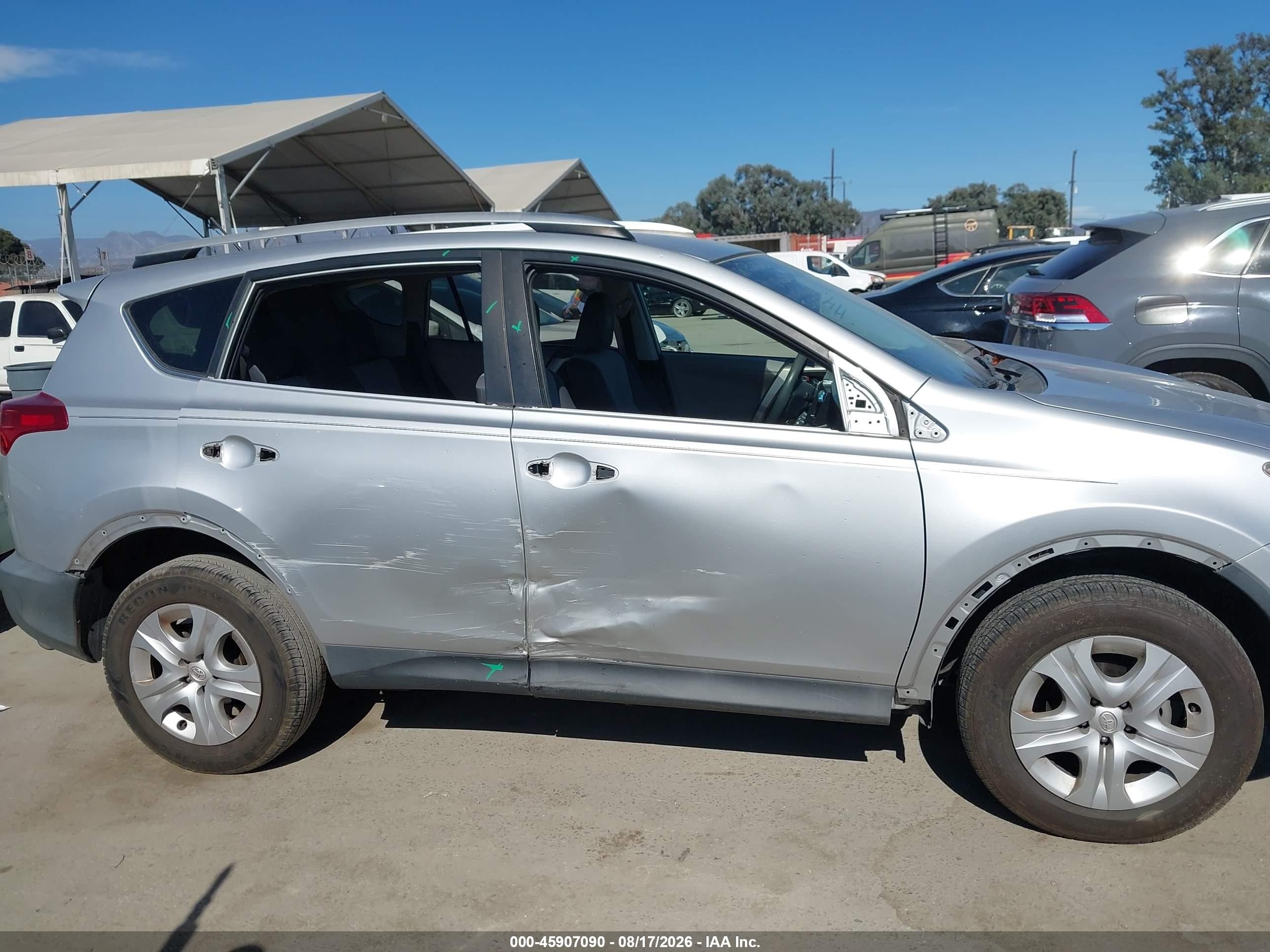 2013 Toyota Rav4 Le Silver vin: 2T3ZFREV8DW005754