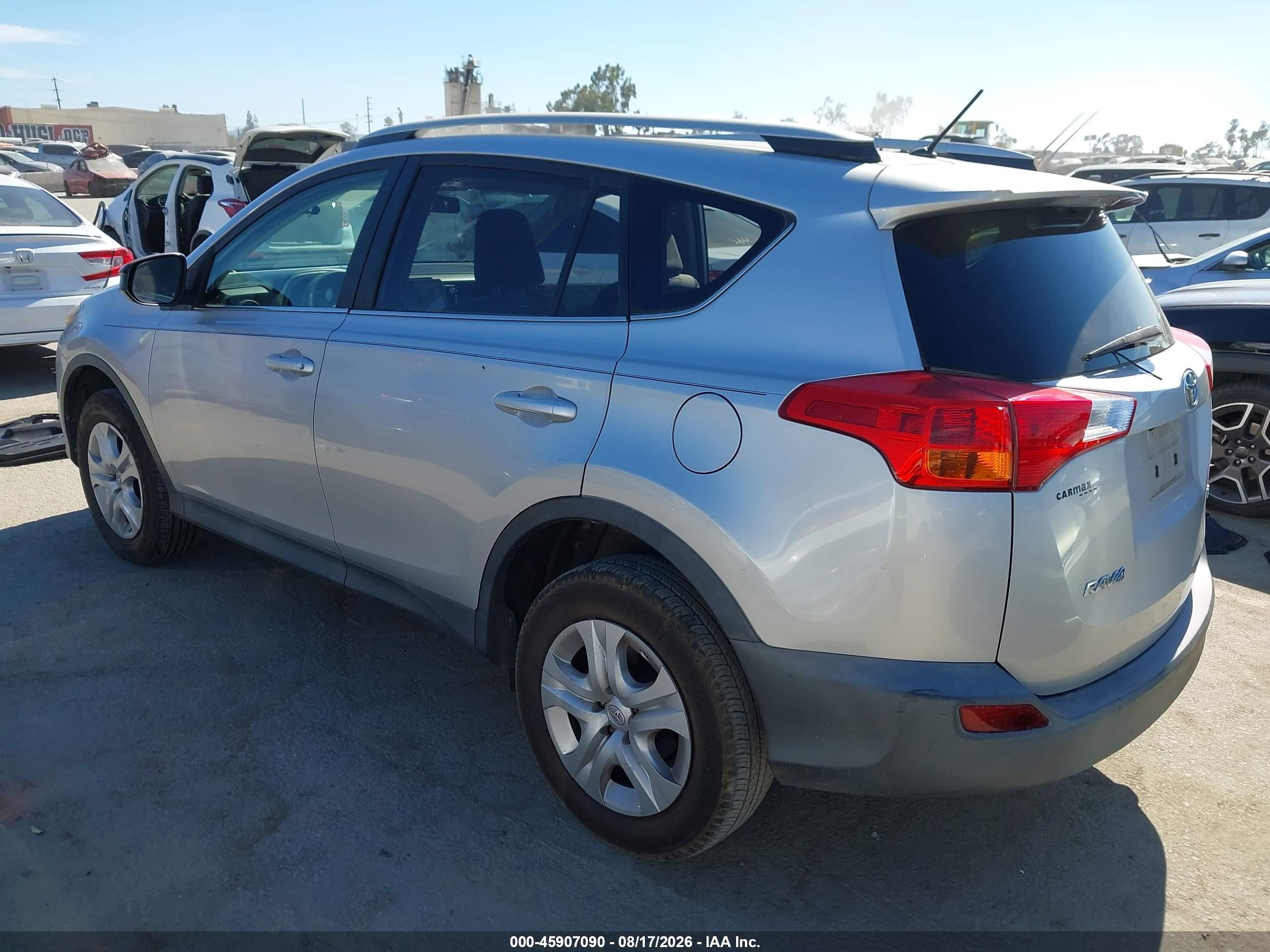 2013 Toyota Rav4 Le Silver vin: 2T3ZFREV8DW005754