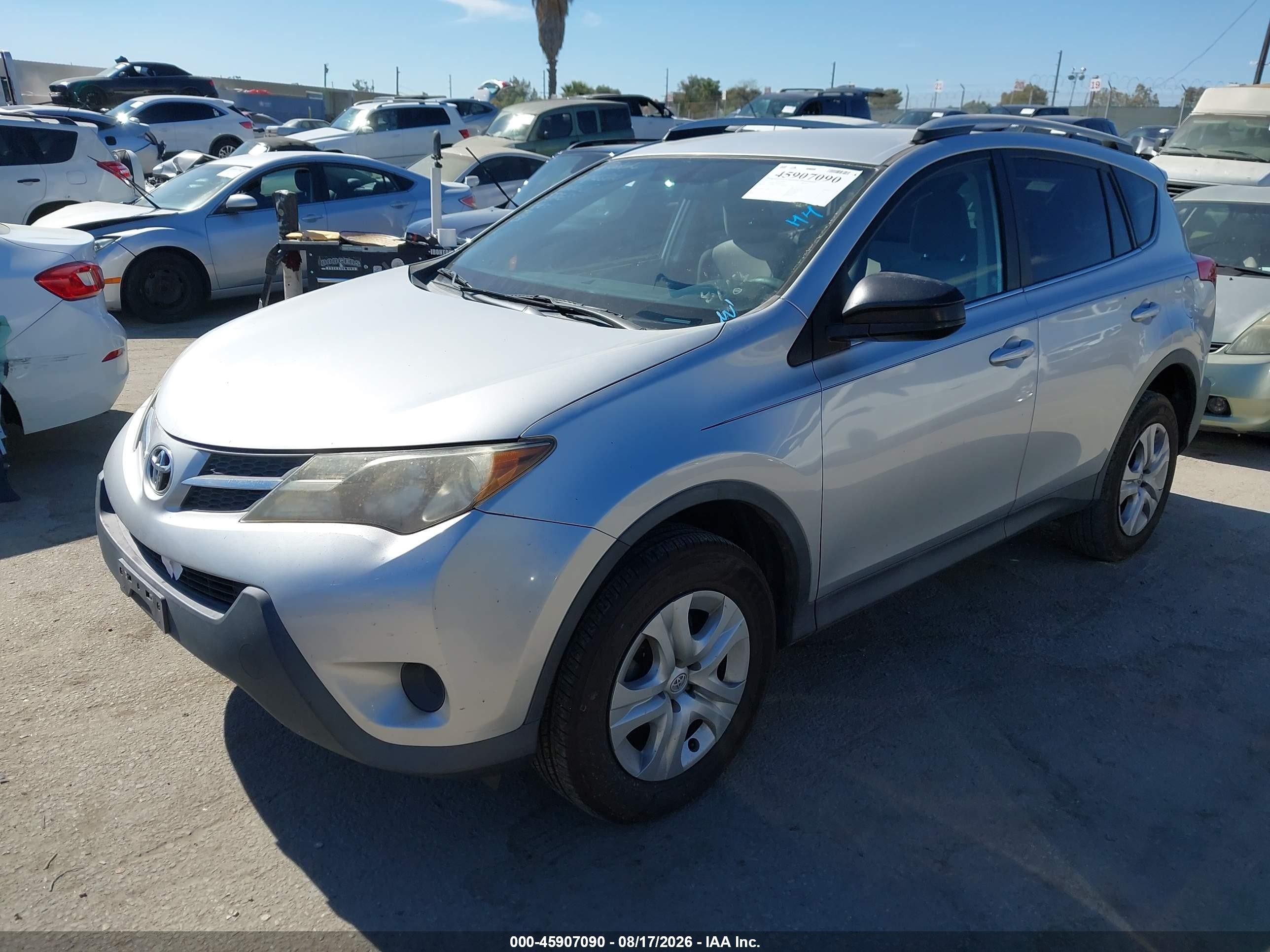 2013 Toyota Rav4 Le Silver vin: 2T3ZFREV8DW005754