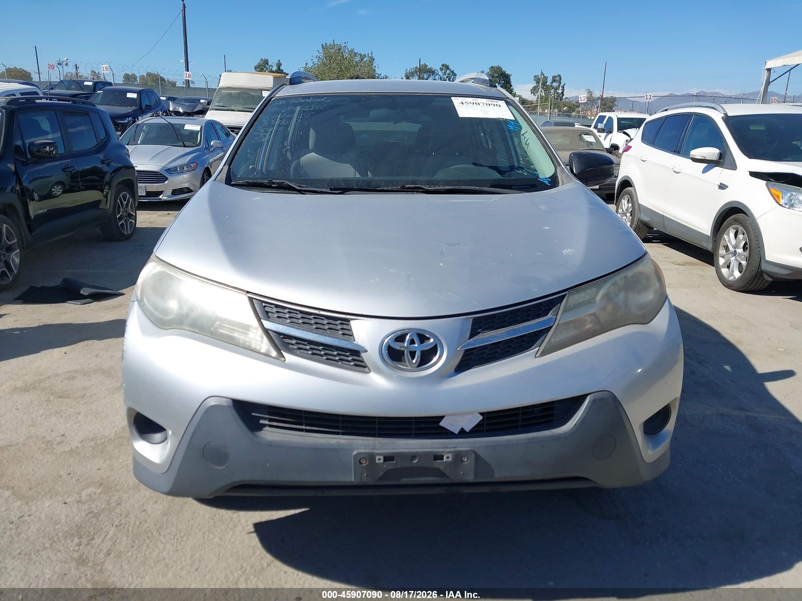 2013 Toyota Rav4 Le Silver vin: 2T3ZFREV8DW005754