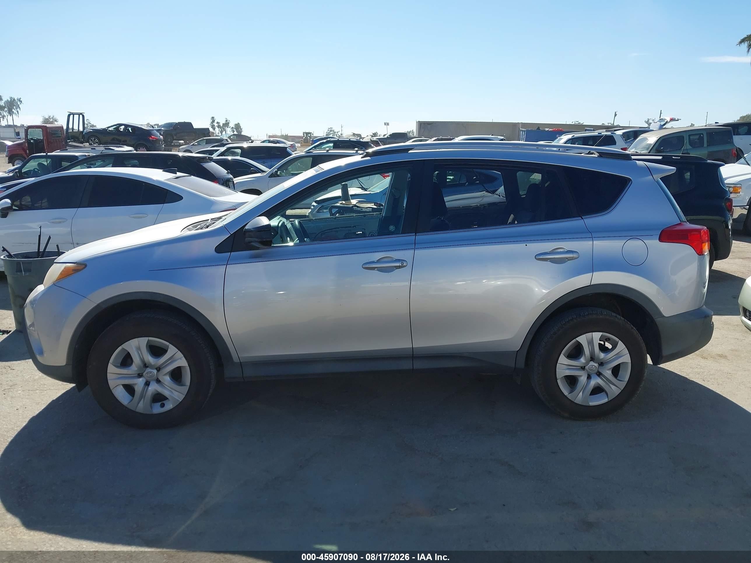 2013 Toyota Rav4 Le Silver vin: 2T3ZFREV8DW005754