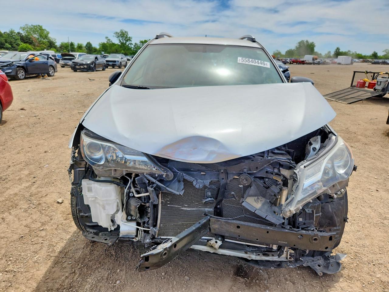 2013 Toyota Rav4 Le Silver vin: 2T3ZFREV8DW017564