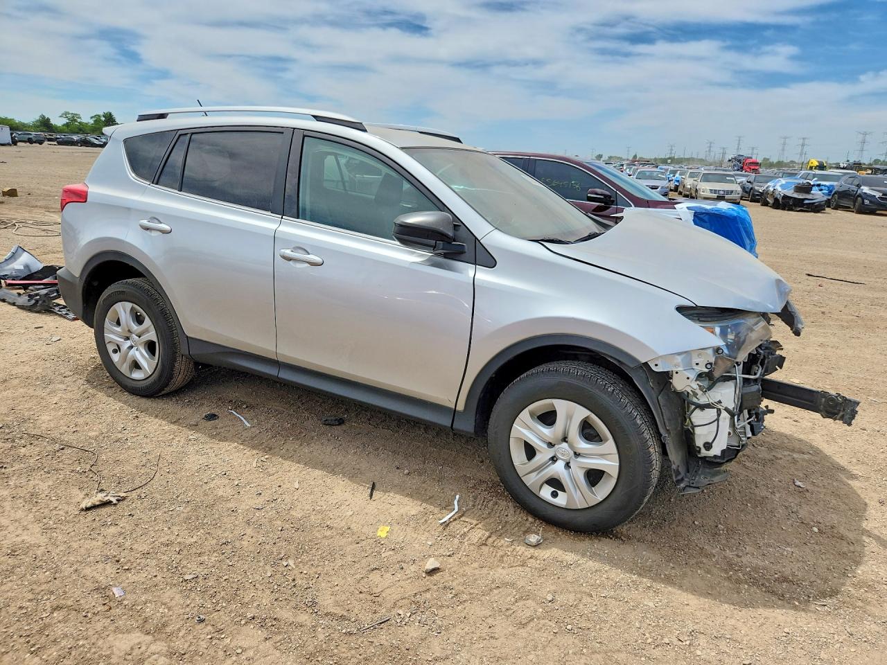 2013 Toyota Rav4 Le Silver vin: 2T3ZFREV8DW017564