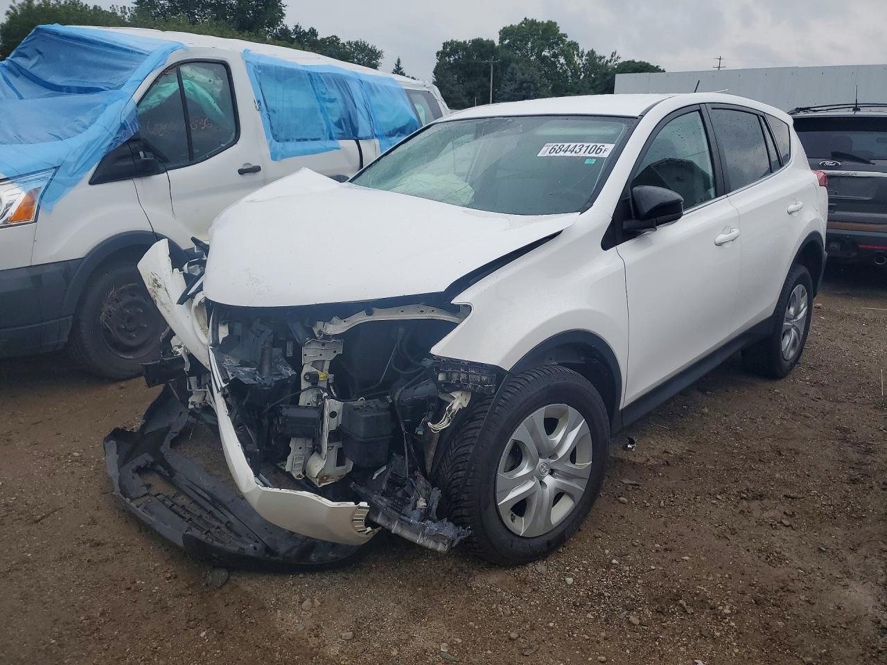 2014 Toyota Rav4 Le White vin: 2T3ZFREV8EW125958