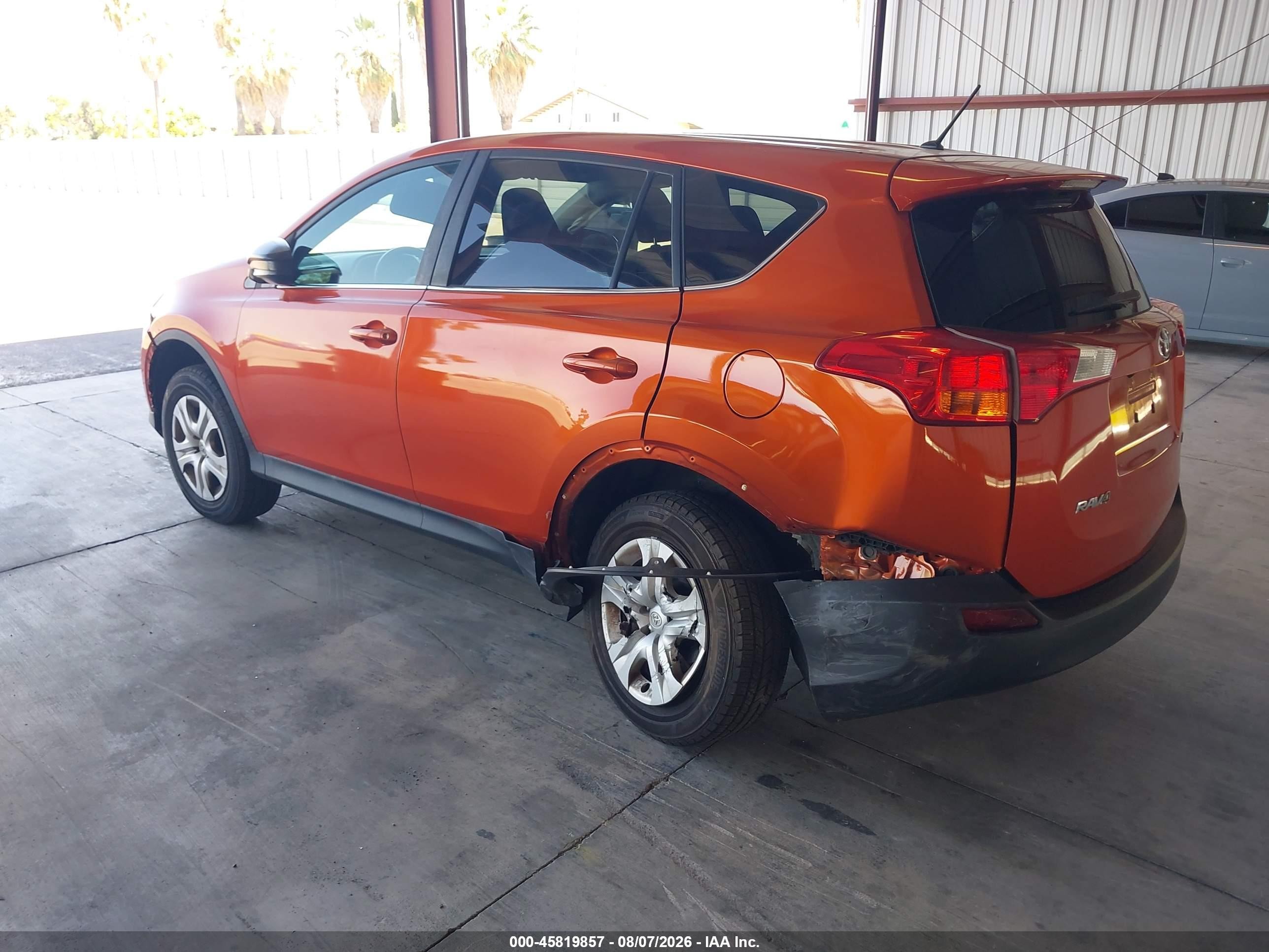 2015 Toyota Rav4 Le Orange vin: 2T3ZFREV8FW141711