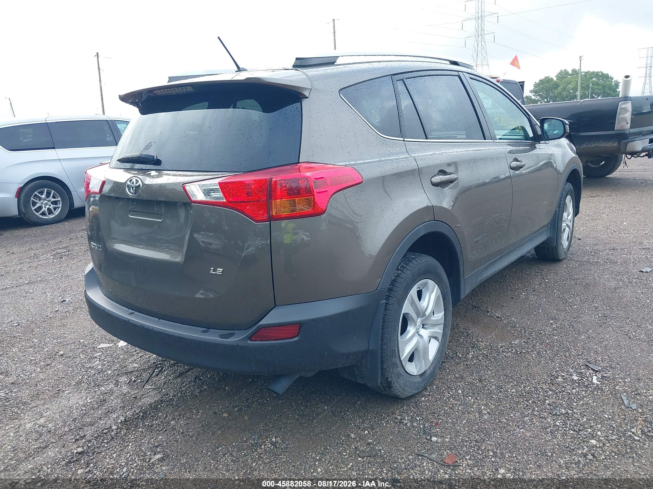 2015 Toyota Rav4 Le Brown vin: 2T3ZFREV8FW200658