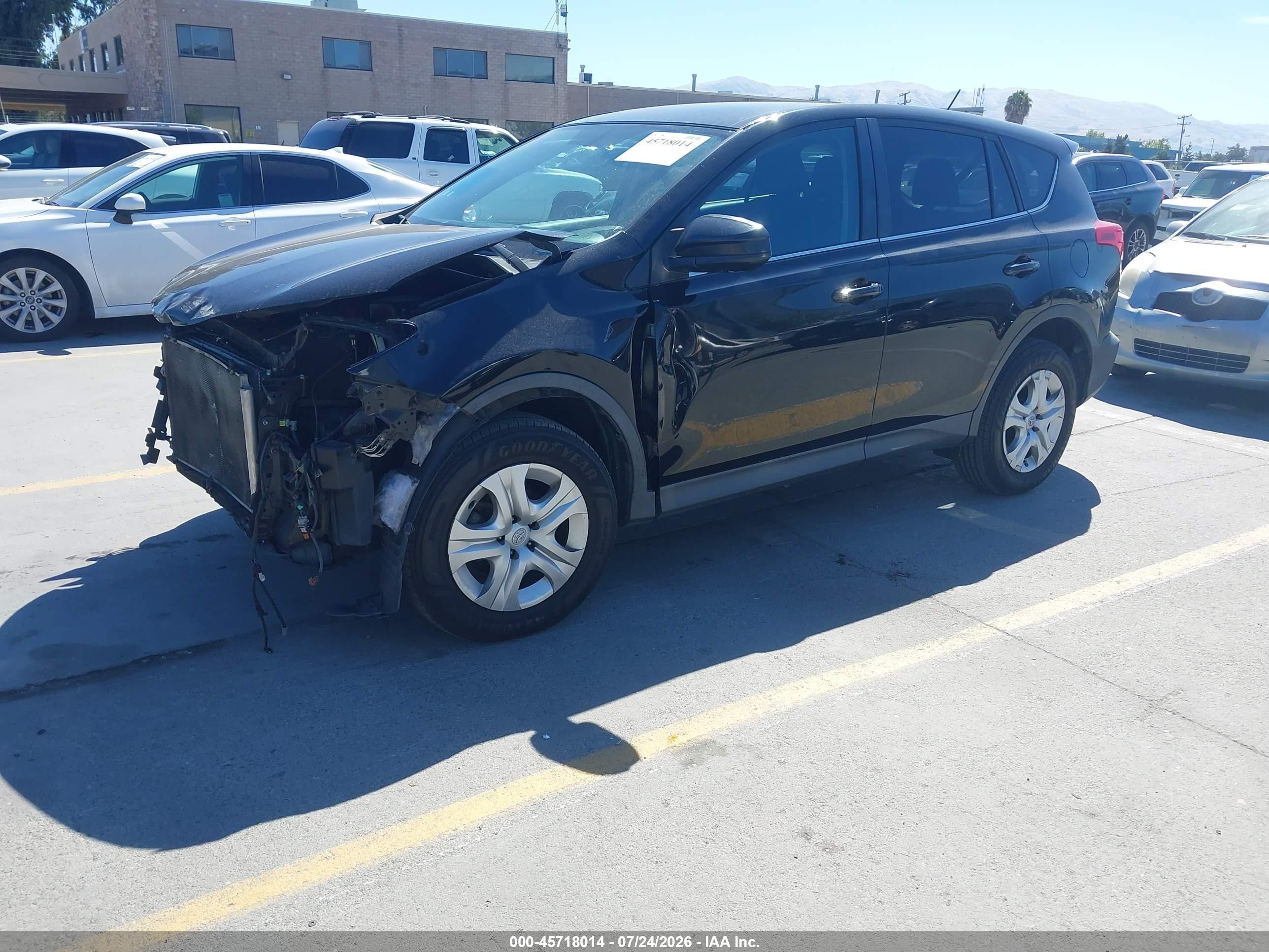 2015 Toyota Rav4 Le Черный vin: 2T3ZFREV8FW212941
