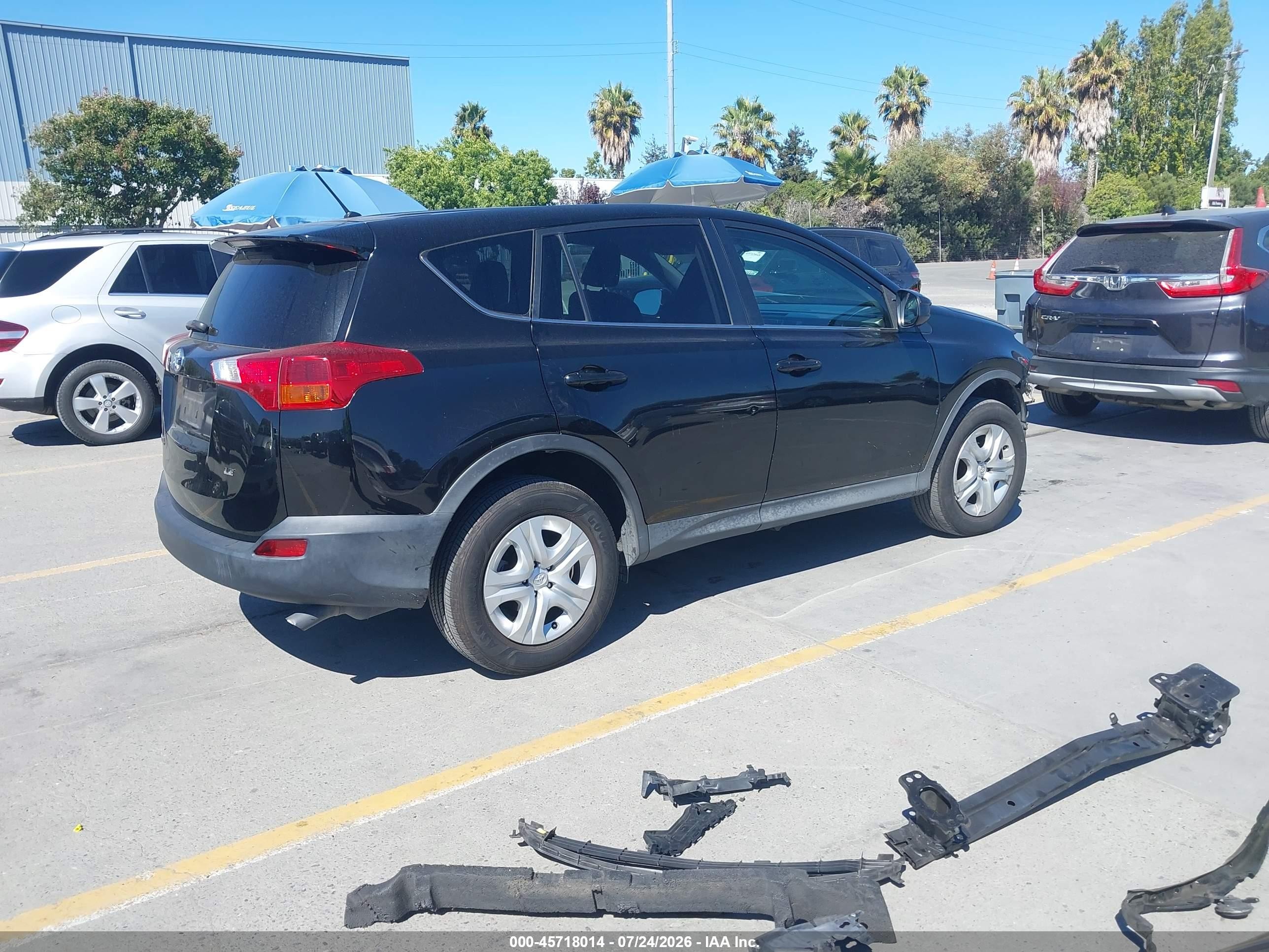 2015 Toyota Rav4 Le Черный vin: 2T3ZFREV8FW212941