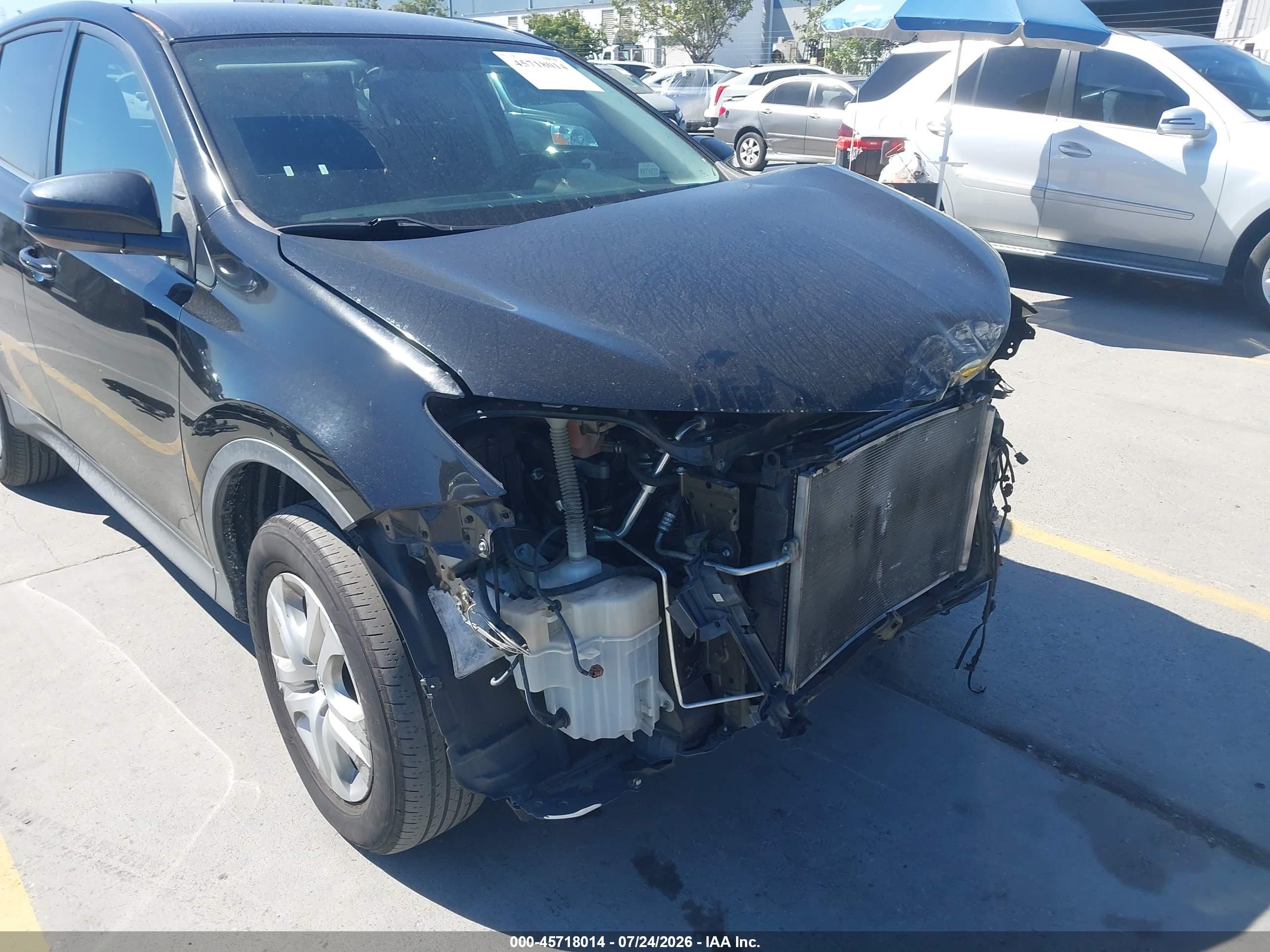 2015 Toyota Rav4 Le Черный vin: 2T3ZFREV8FW212941