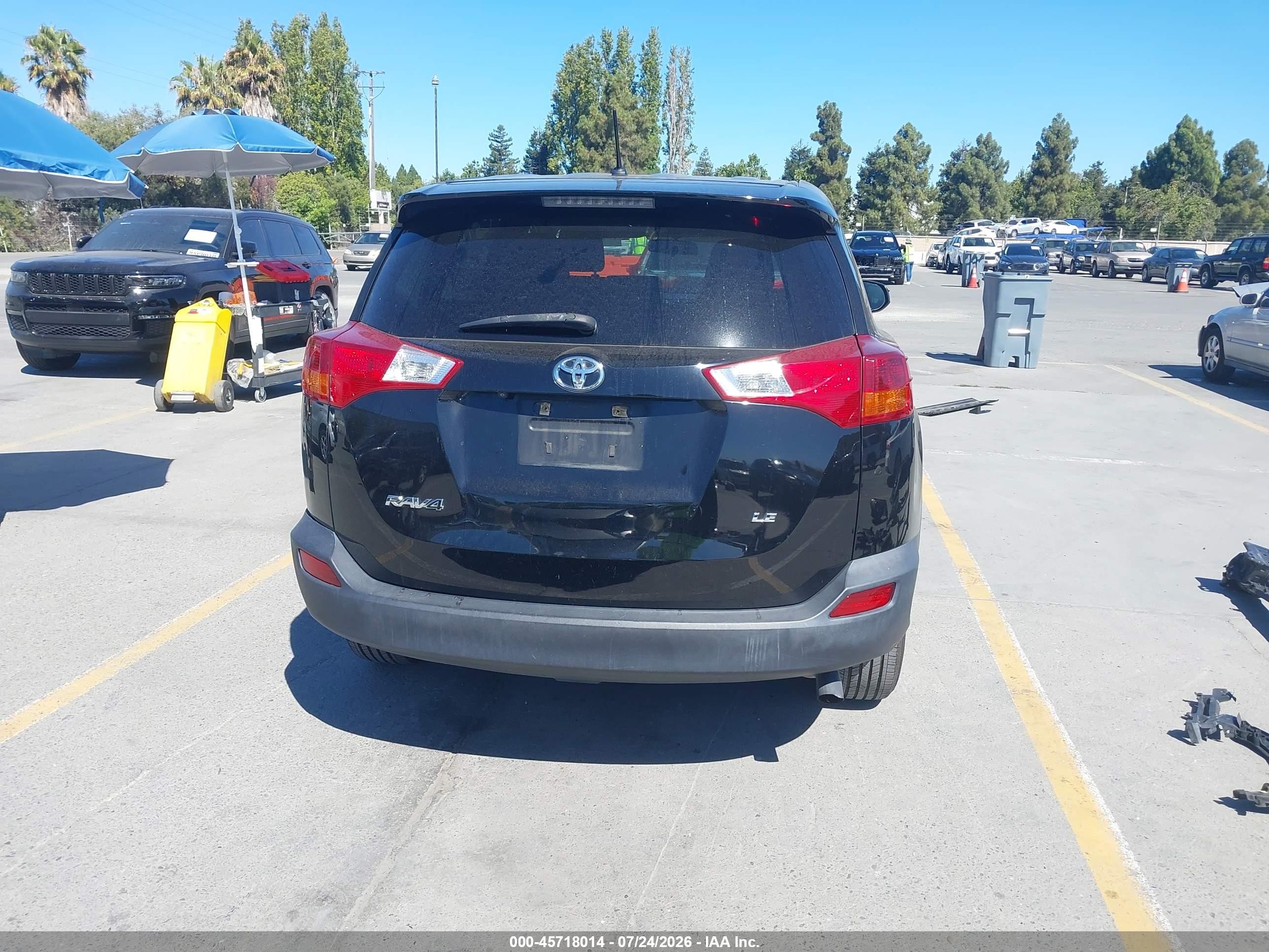2015 Toyota Rav4 Le Черный vin: 2T3ZFREV8FW212941