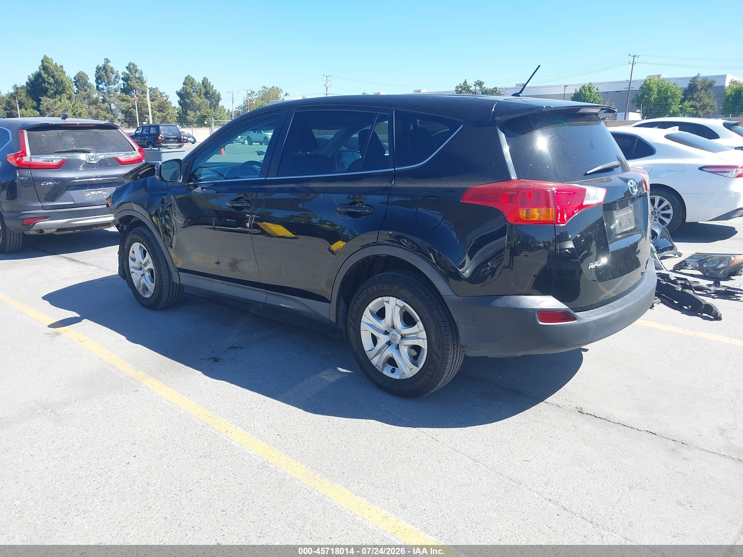 2015 Toyota Rav4 Le Черный vin: 2T3ZFREV8FW212941