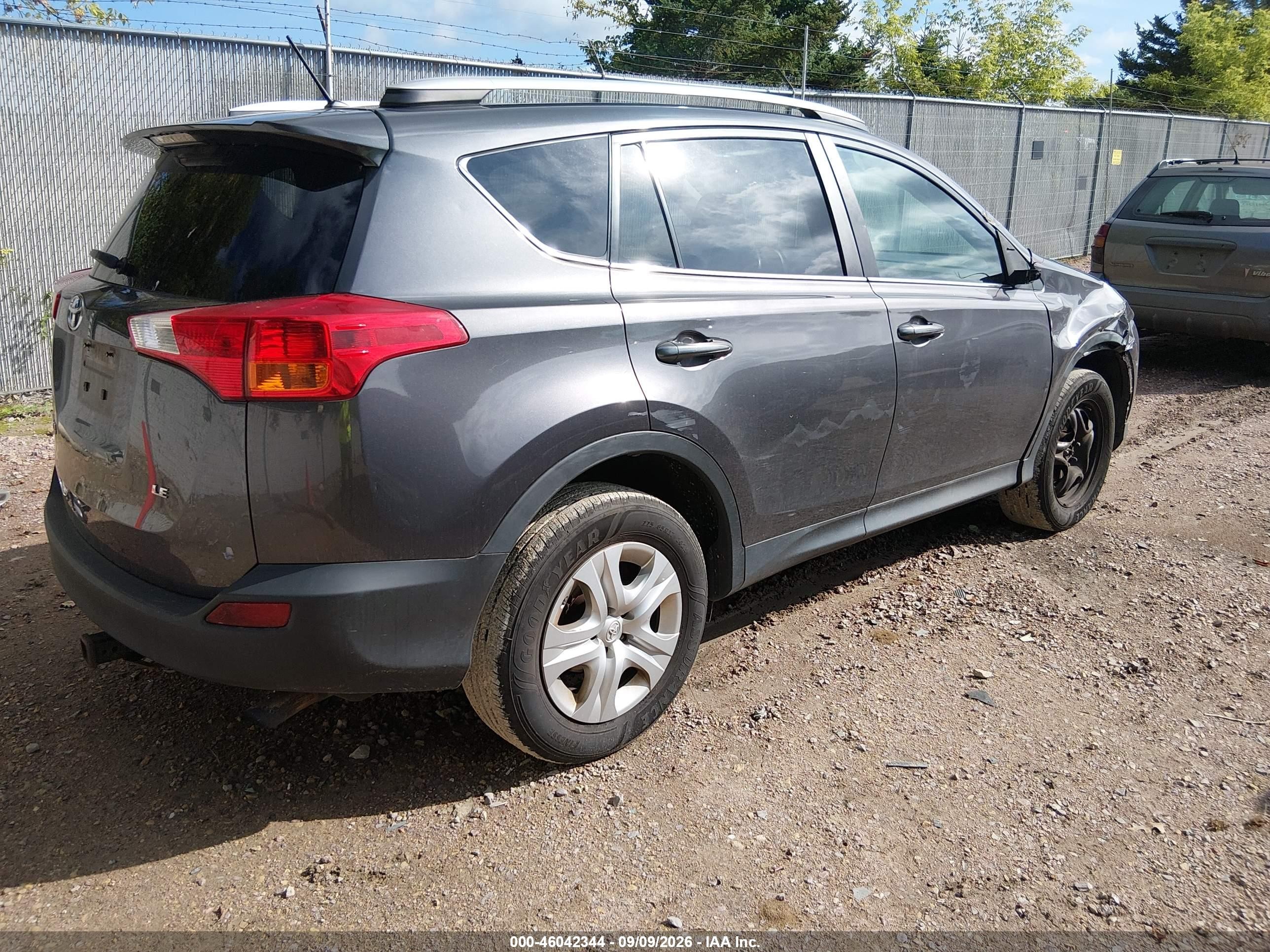 2013 Toyota Rav4 Le Gray vin: 2T3ZFREV9DW041520