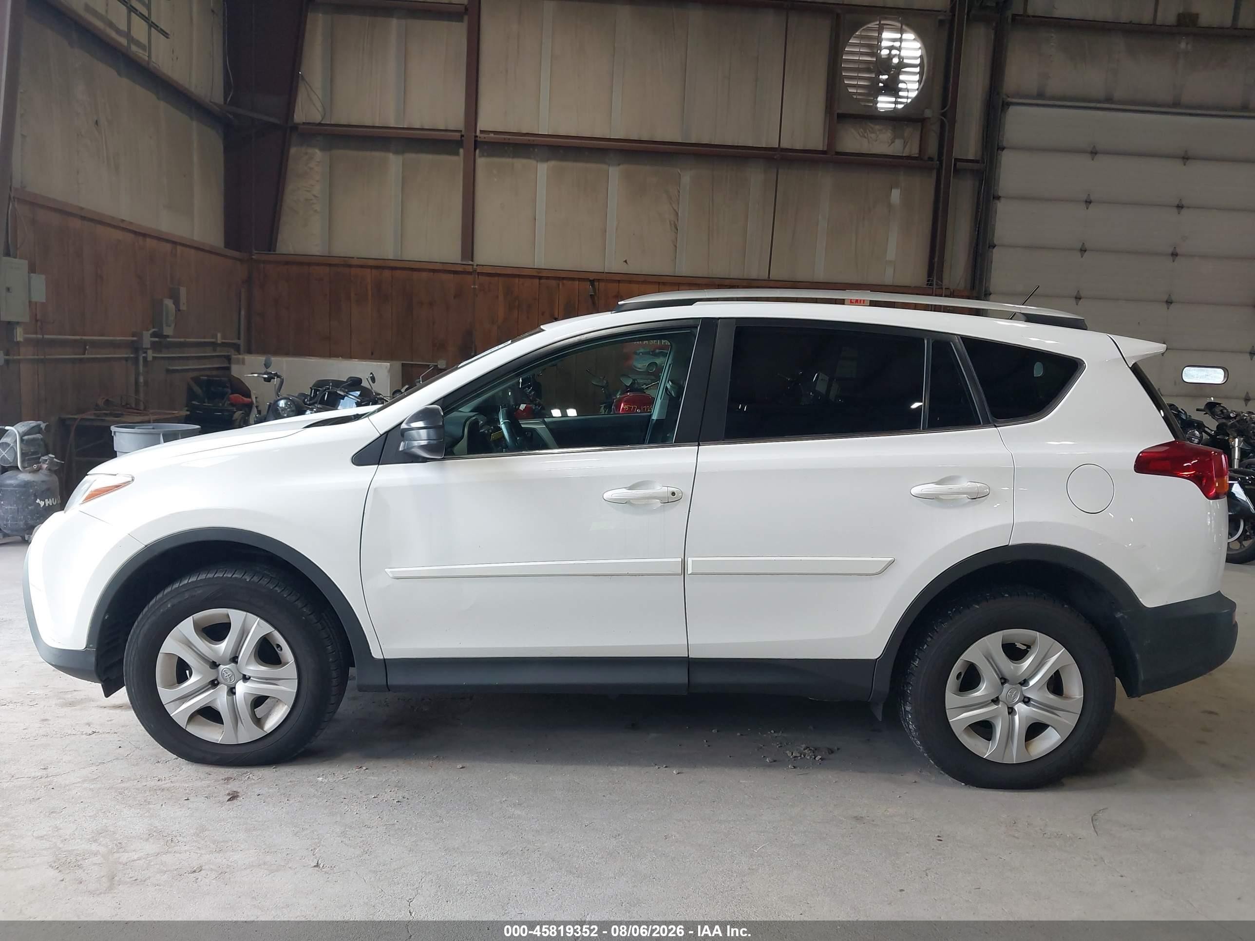 2014 Toyota Rav4 Le White vin: 2T3ZFREV9EW078200