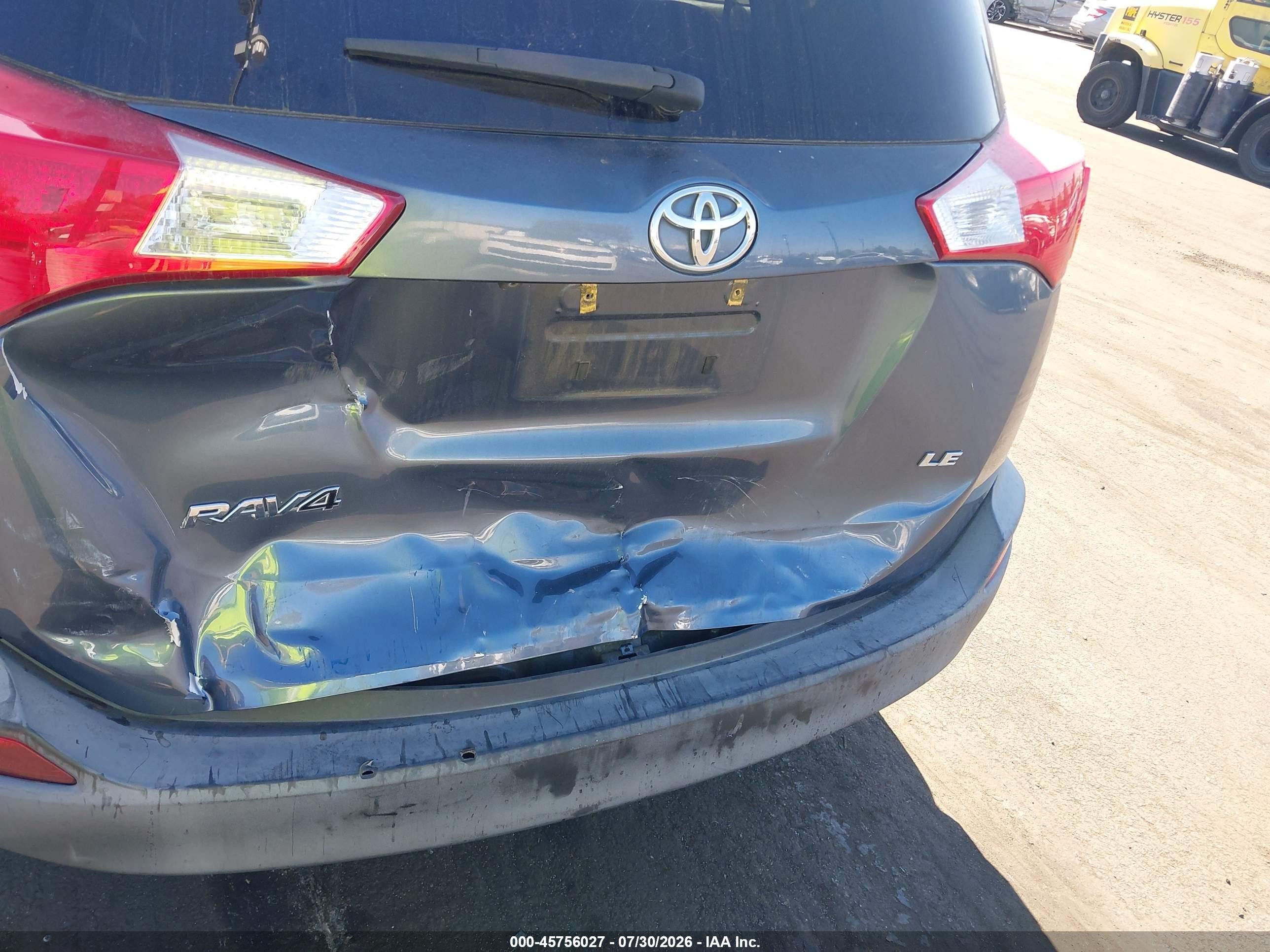 2014 Toyota Rav4 Le Blue vin: 2T3ZFREV9EW087088