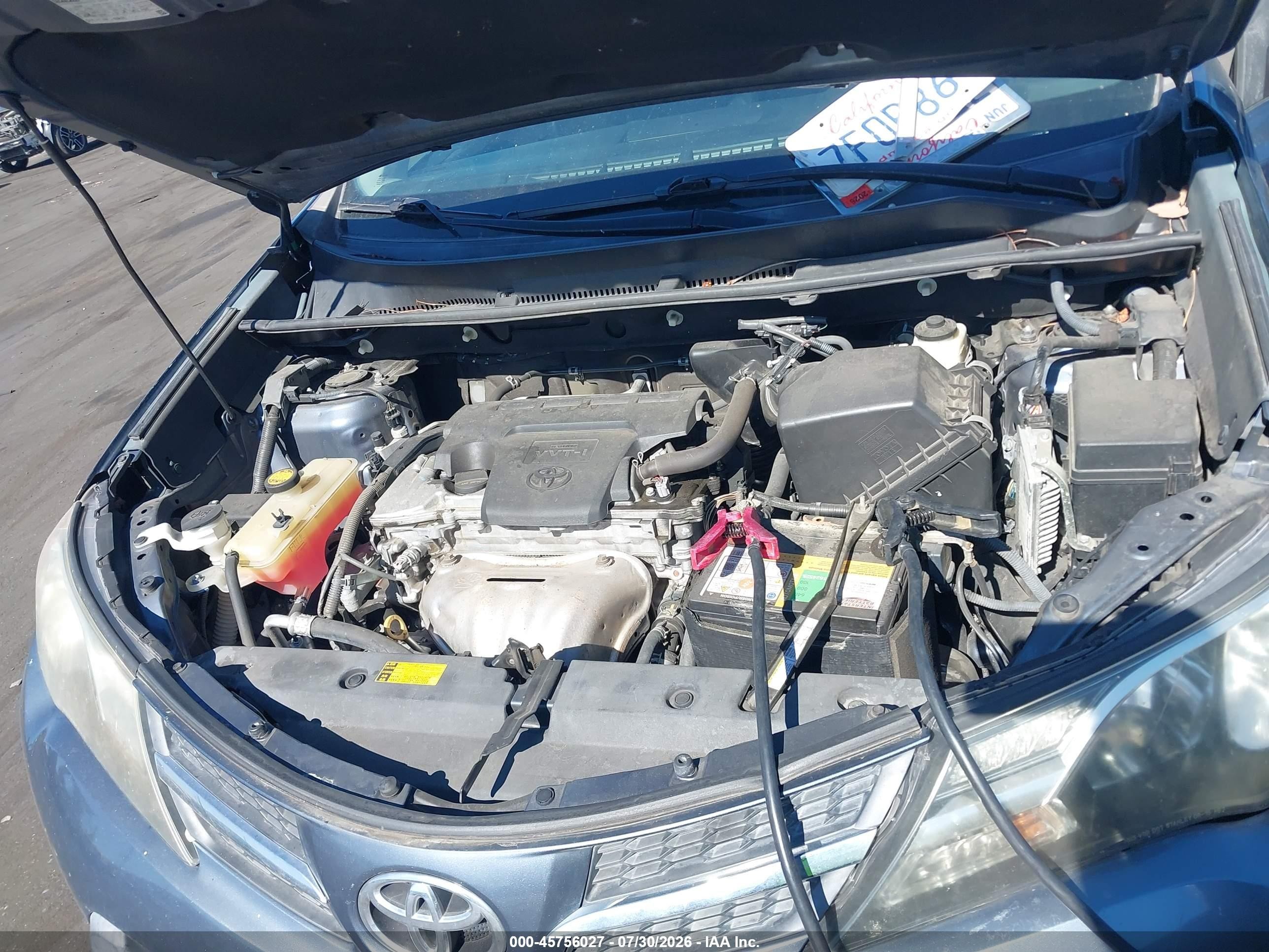 2014 Toyota Rav4 Le Blue vin: 2T3ZFREV9EW087088