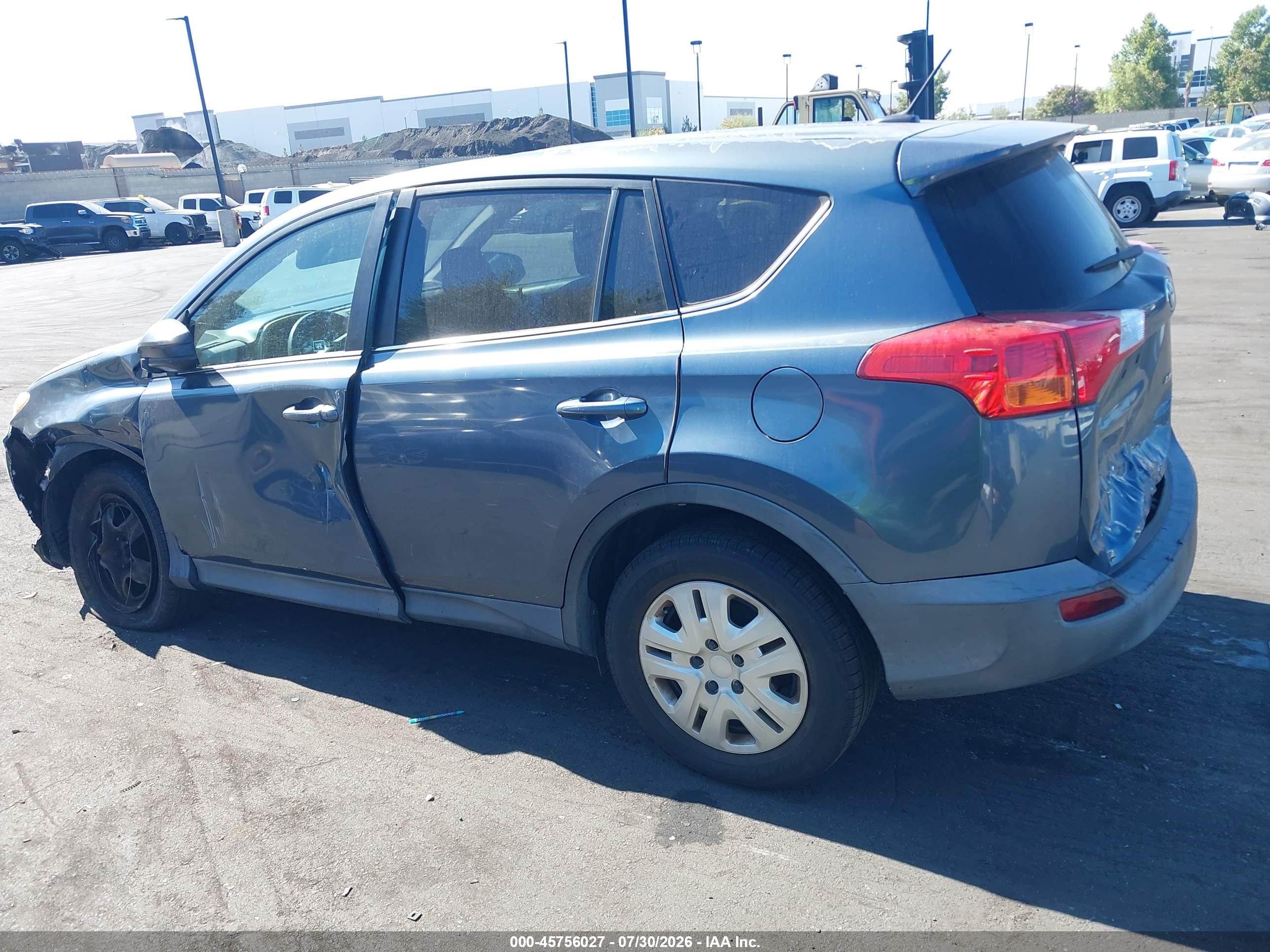 2014 Toyota Rav4 Le Blue vin: 2T3ZFREV9EW087088