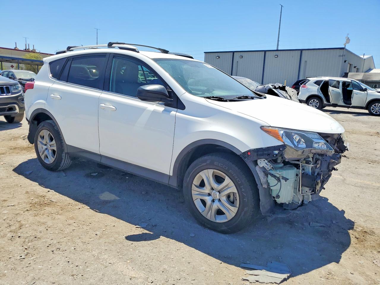 2014 Toyota Rav4 Le White vin: 2T3ZFREV9EW100728