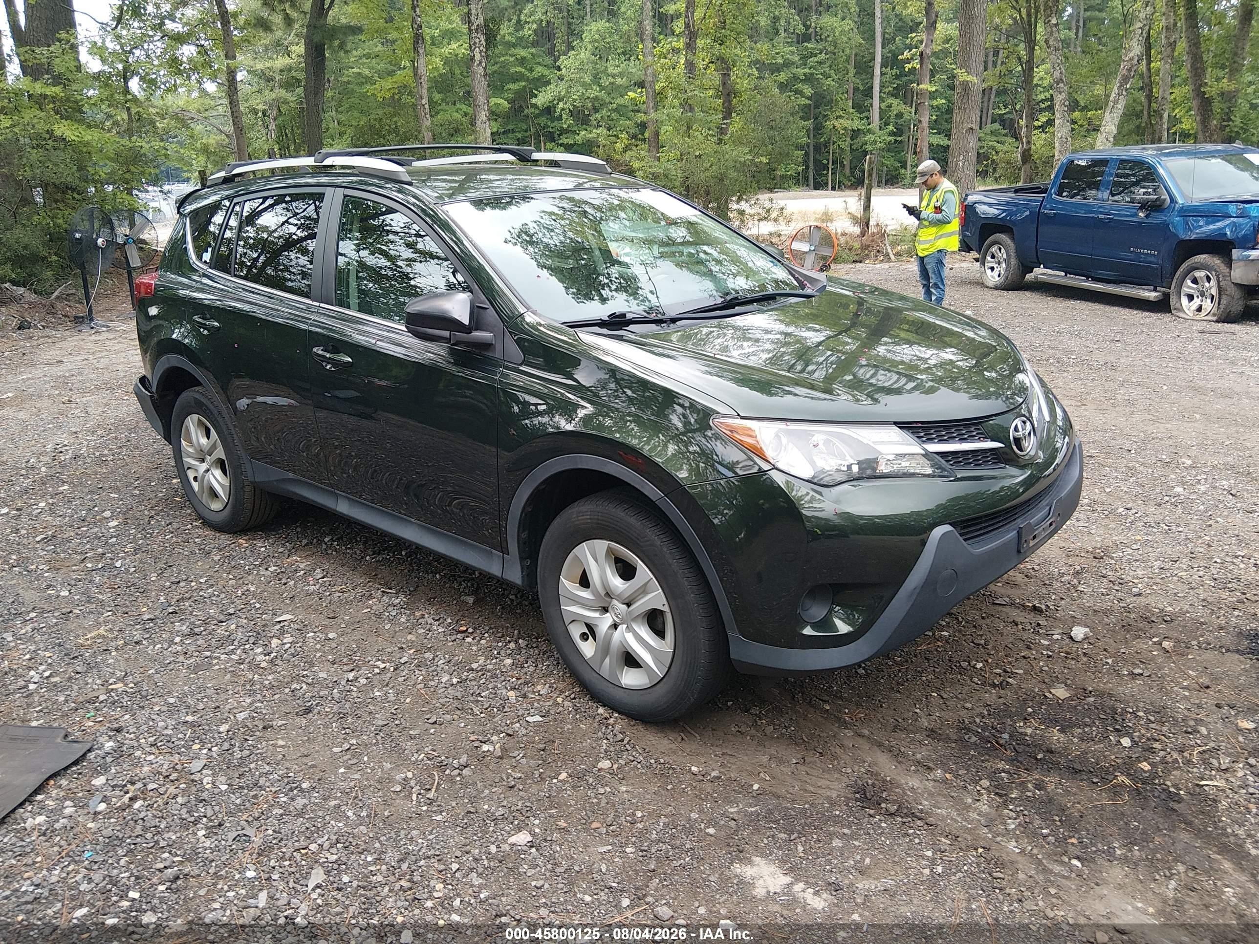 2013 Toyota Rav4 Le Green vin: 2T3ZFREVXDW017873